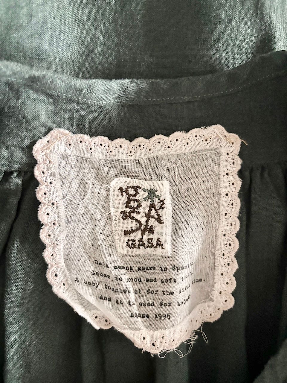 未使用】定価約6万円 GASA ガサ リネン100% ギャザーワンピース - メルカリ