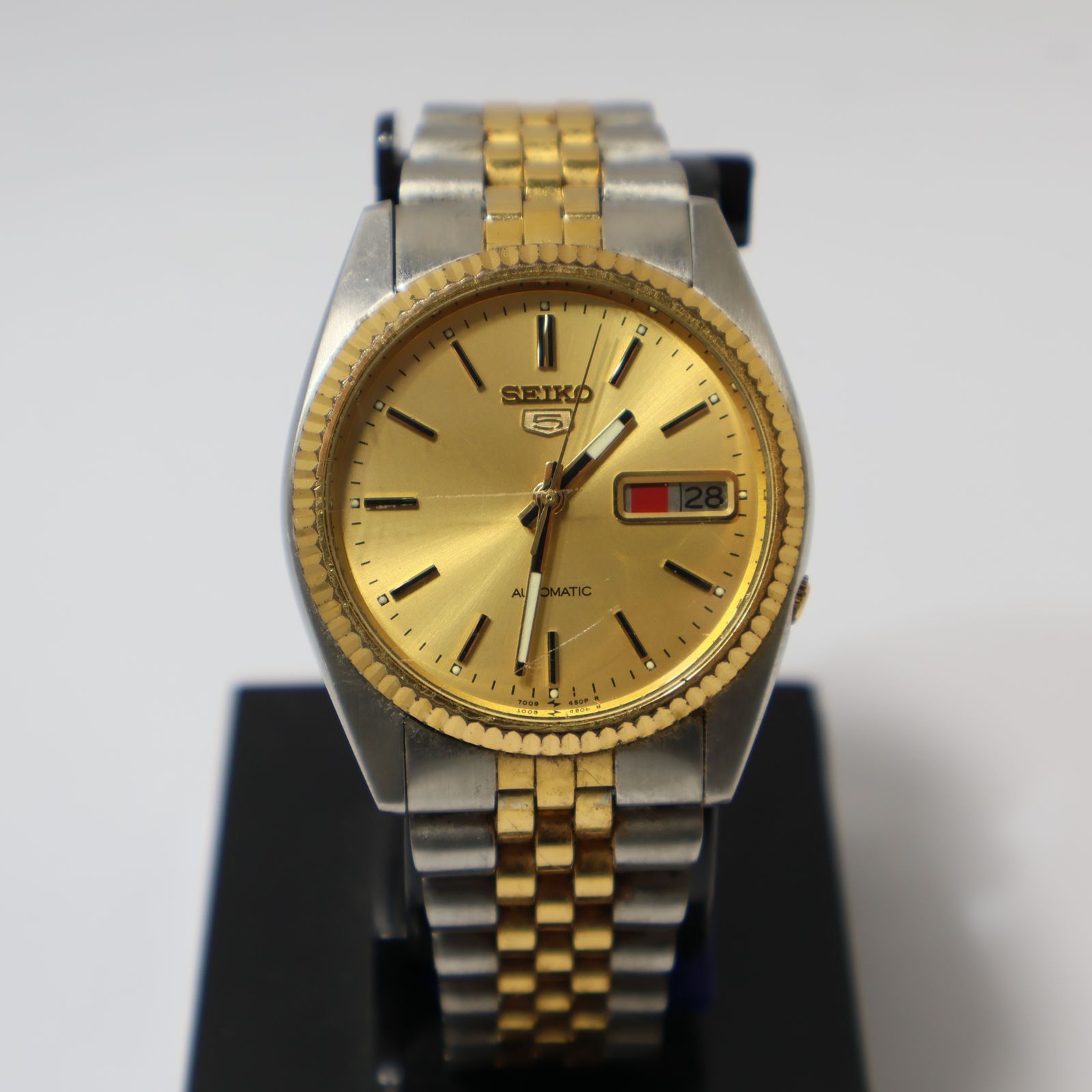 SEIKO5 7009-3110 セイコー 腕時計 自動巻き　コンビ SEIKO5 セイコーファイブ コンビカラー 7009-3110 自動巻き 3針