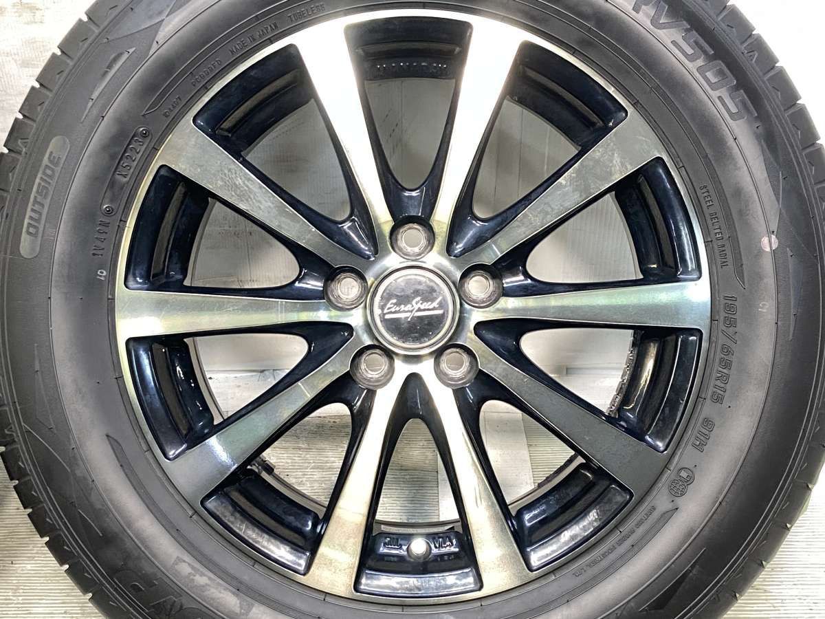 195/65R15 ダンロップ エナセーブRV505 ユーロスピード 15x6.0 45 100 