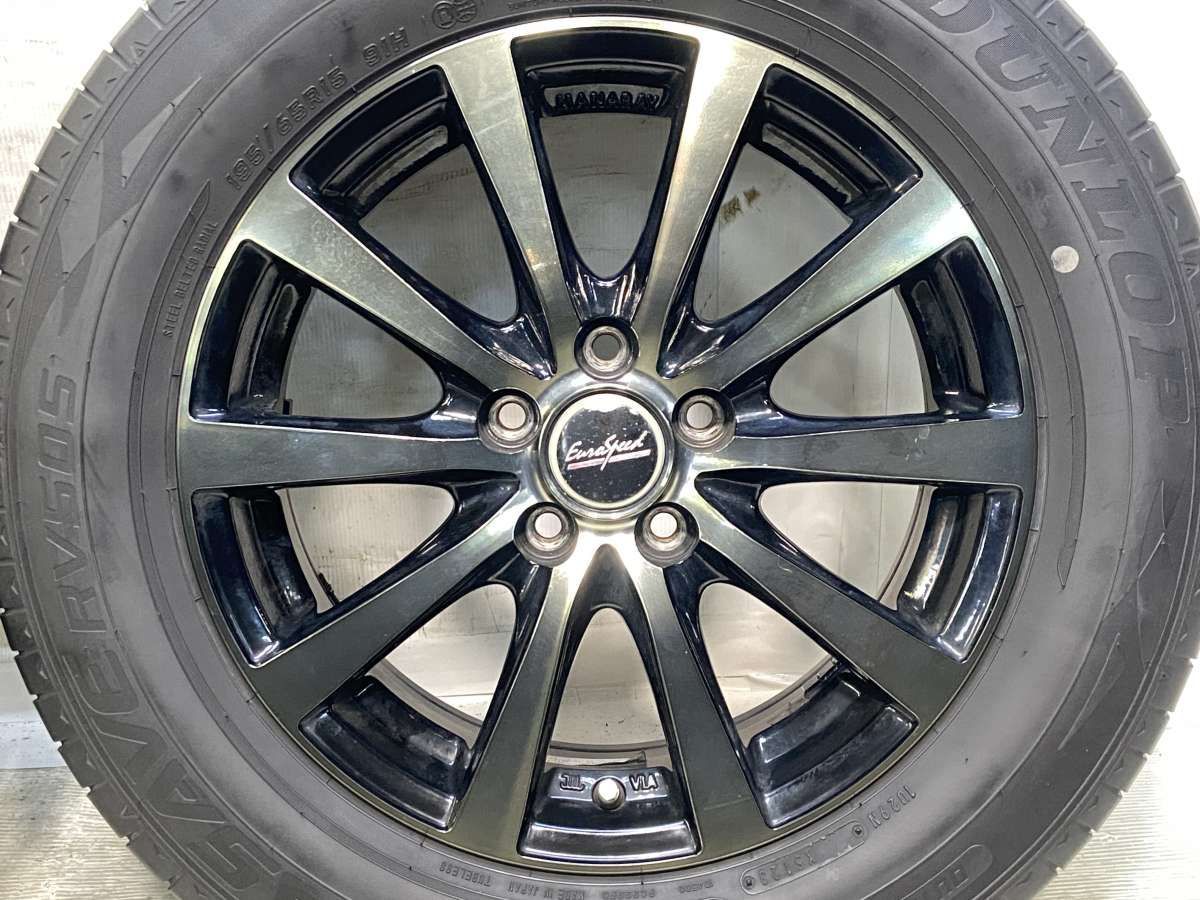 195/65R15 ダンロップ エナセーブRV505 ユーロスピード 15x6.0 45 100 