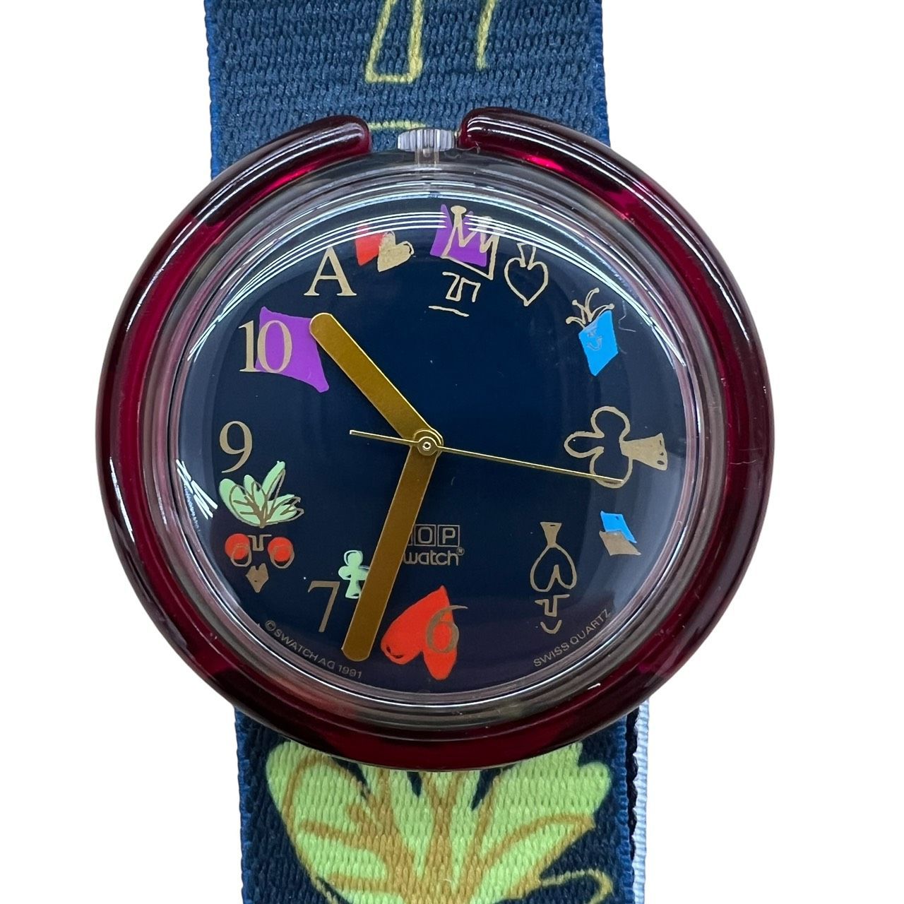 稼働品】POP Swatch ポップスウォッチ Alice アリス PWK165 1992 