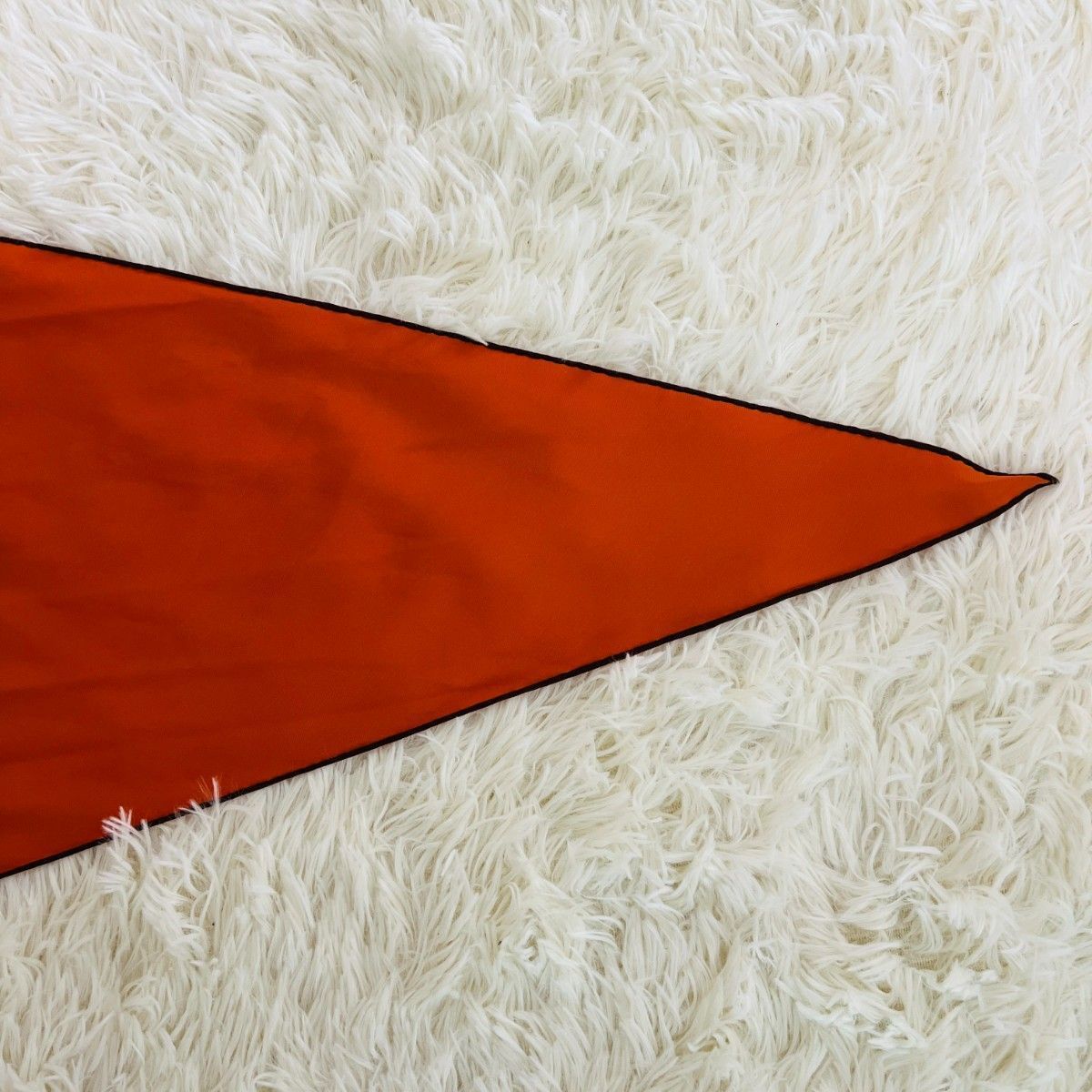 エルメス スカーフ ロサンジュ ひし形 オレンジ カシミア シルク