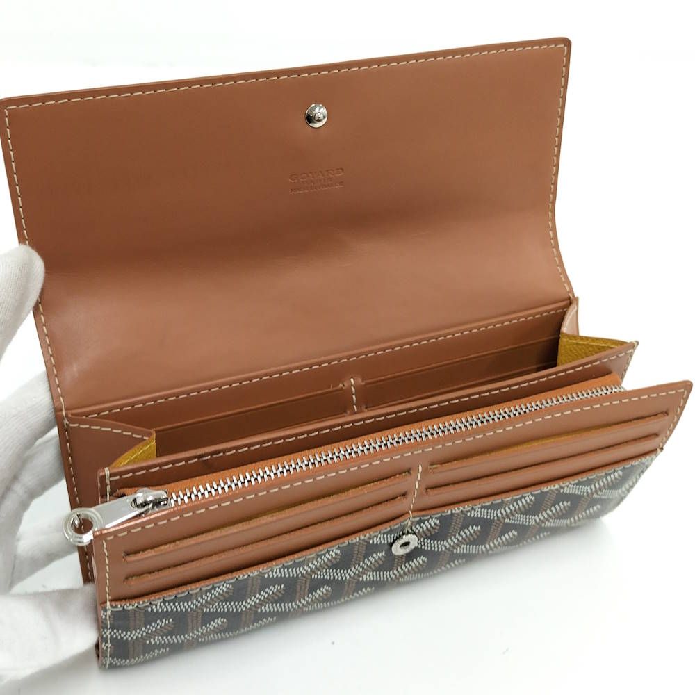 GOYARD ヴァレンヌ 二つ折り長財布 PVC×レザー GOYARD - GOYARD ヴァレンヌ 二つ折り長財布 PVC×レザーの通販 by