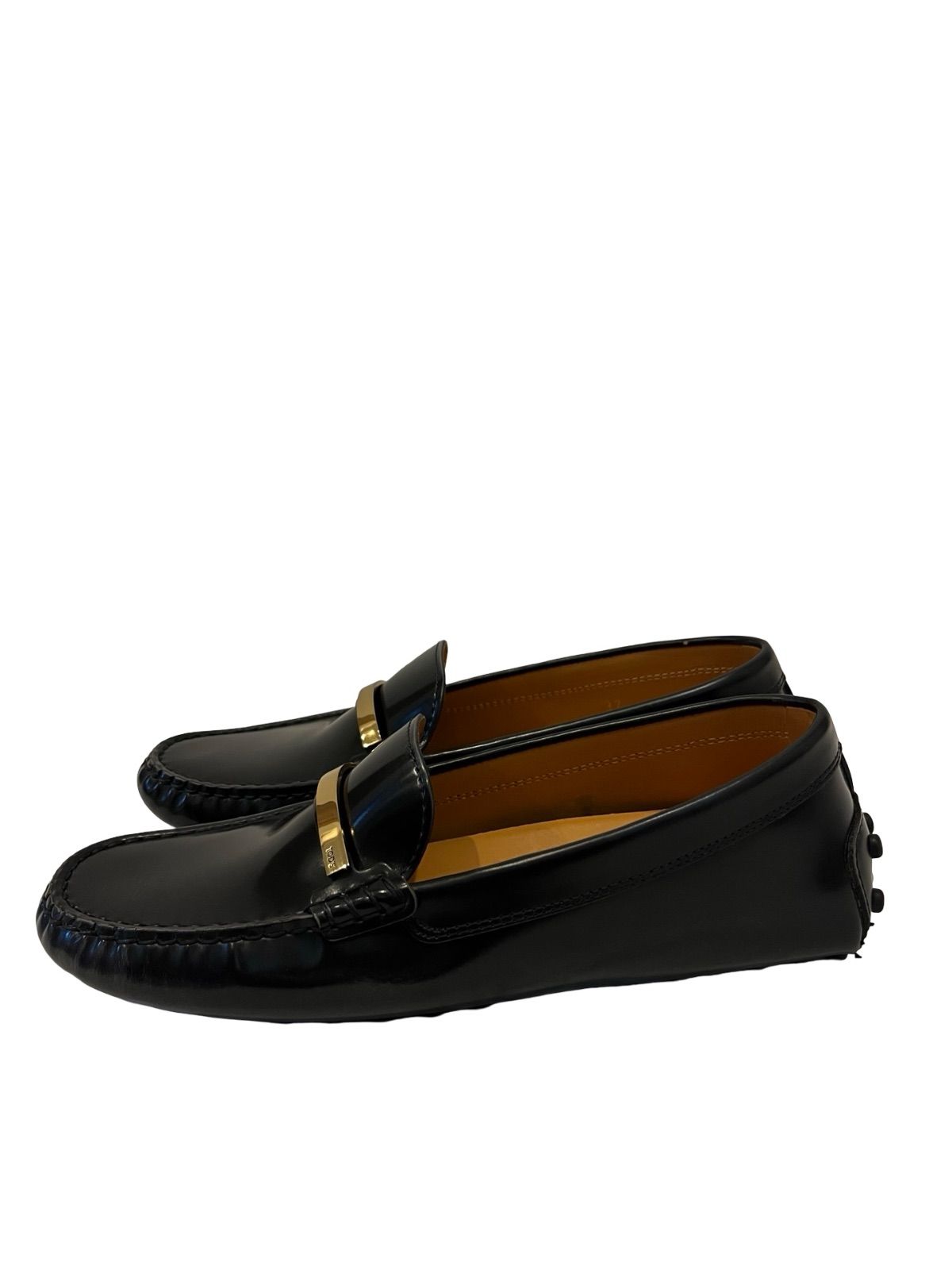 TODS ドライビングシューズ　黒エナメル　サイズ6 1/2 25㎝ TOD'S（トッズ） TODS ドライビングシューズ CITY GOMMINO シティ