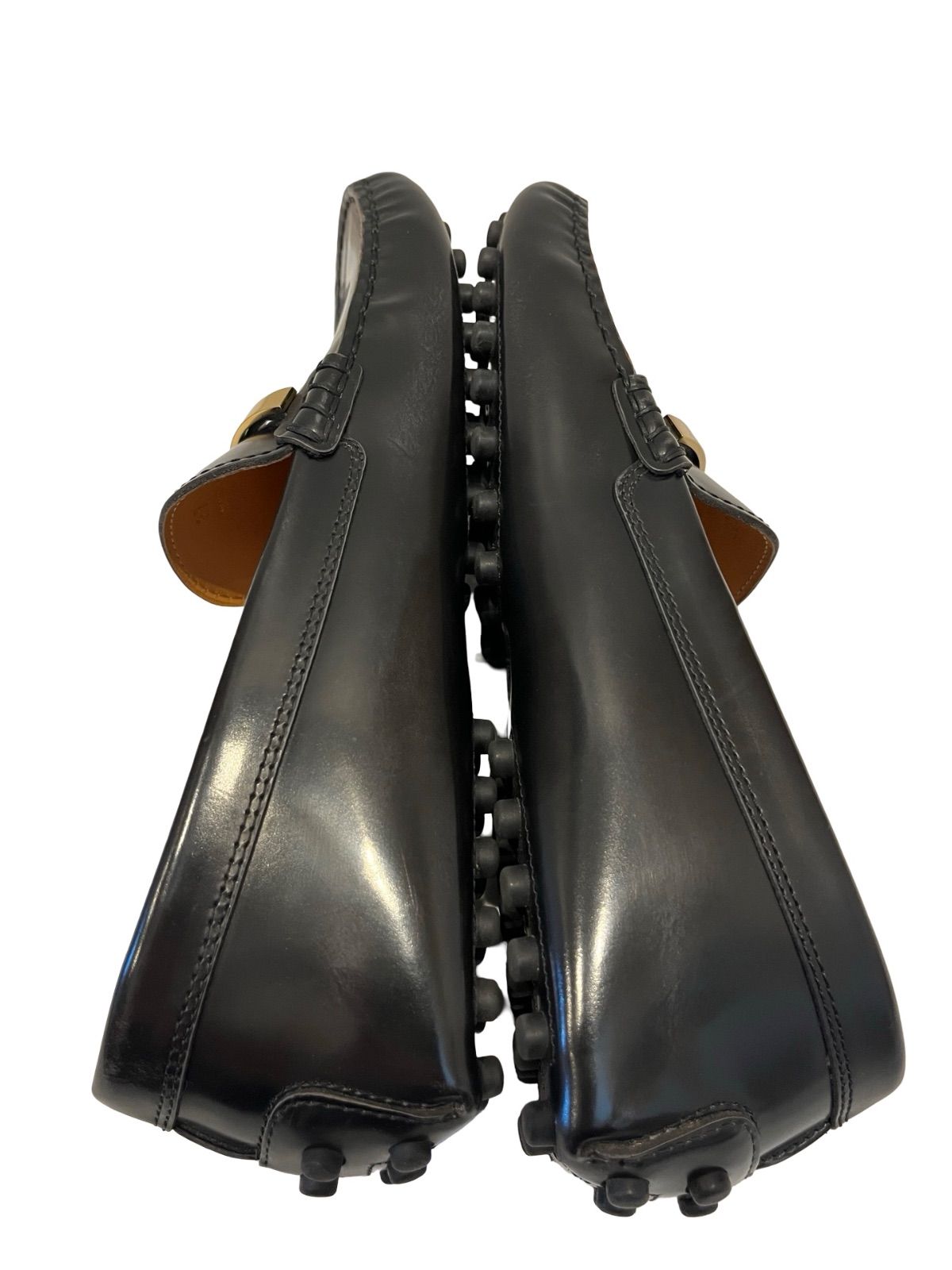 TOD'S トッズ ドライビングシューズ ローファー エナメル ブラック