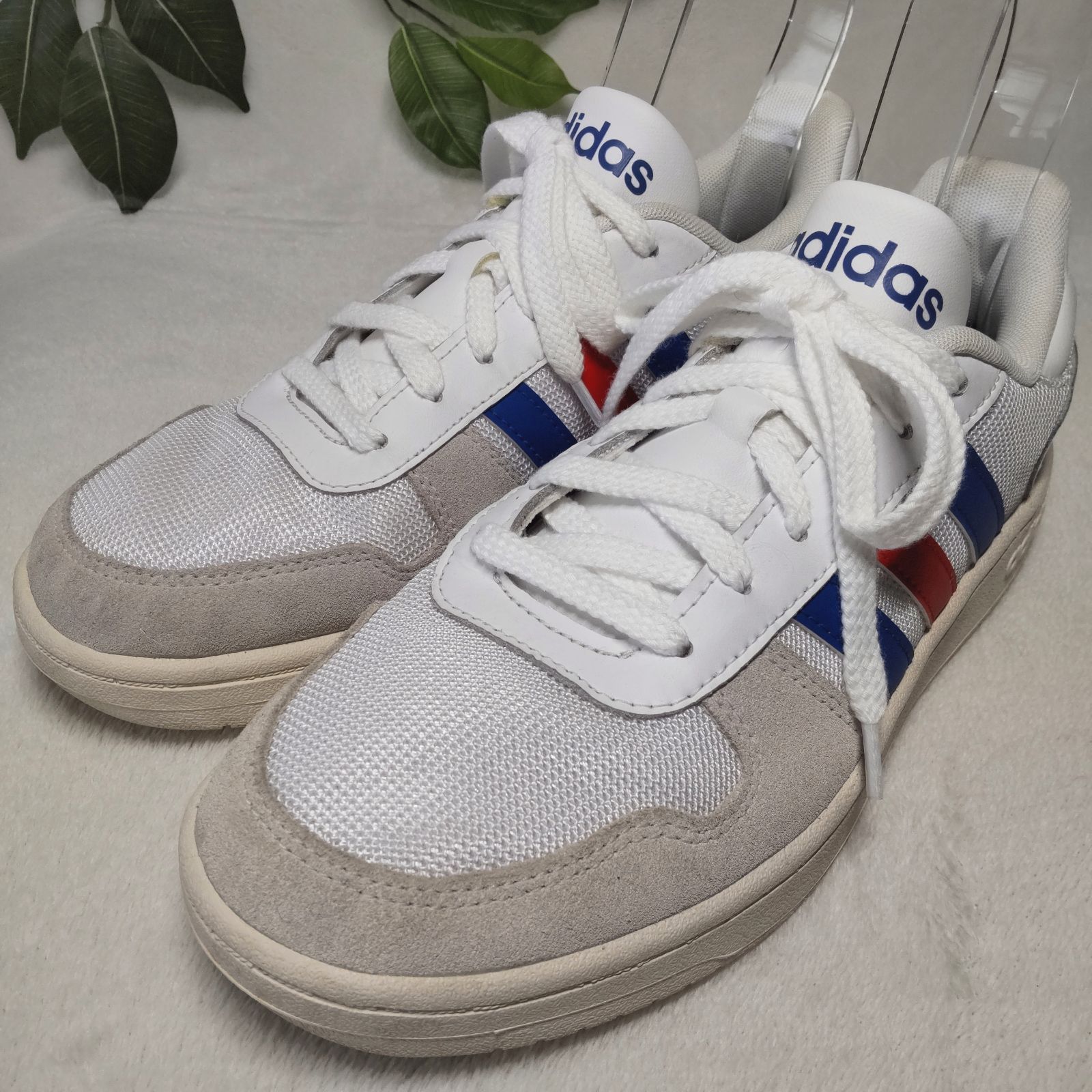 美品】adidas/アディダス/アディフープス2.0U/スニーカー/ホワイト/白 