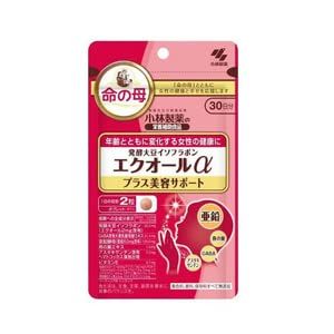 【小林製薬】 発酵大豆イソフラボンエクオールαプラス美容サポート 60粒×2