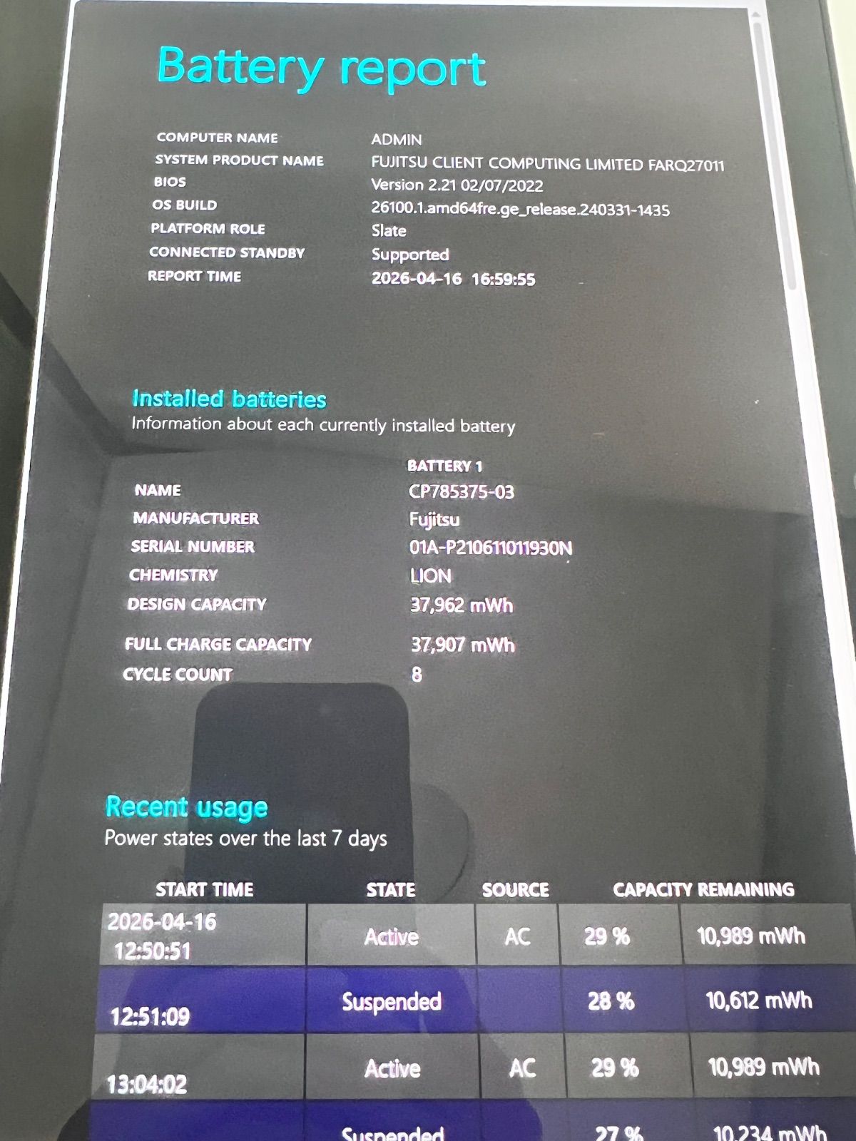 富士通 ARROWS Tab Q7311/FB Win11Pro i5 8GB/128GB 中古 - メルカリ