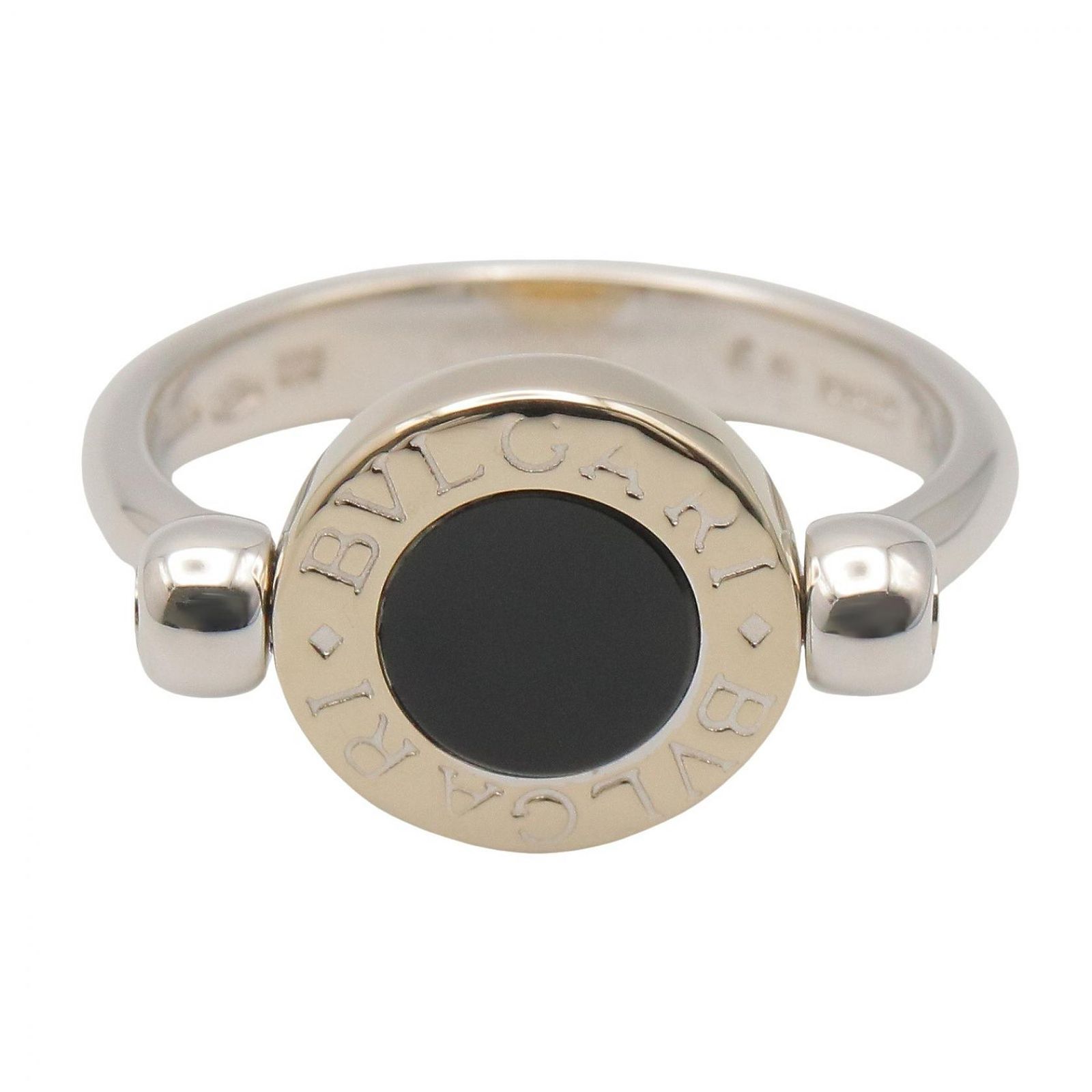 ブルガリビックリングオニキスK18WGリング　希少 BVLGARI - ブルガリ BVLGARI ブルガリブルガリ オニキス リング リング