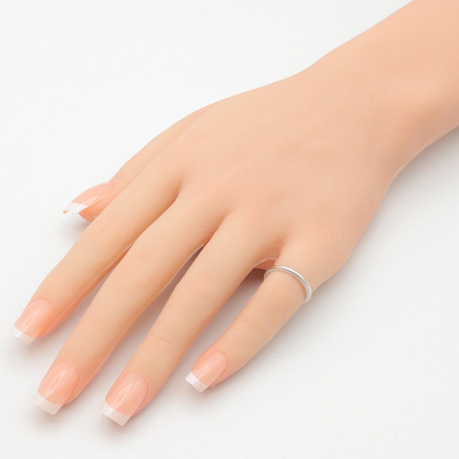 ティファニー TIFFANY＆CO リング・指輪 ミルグレイン リング #5 Pt950 