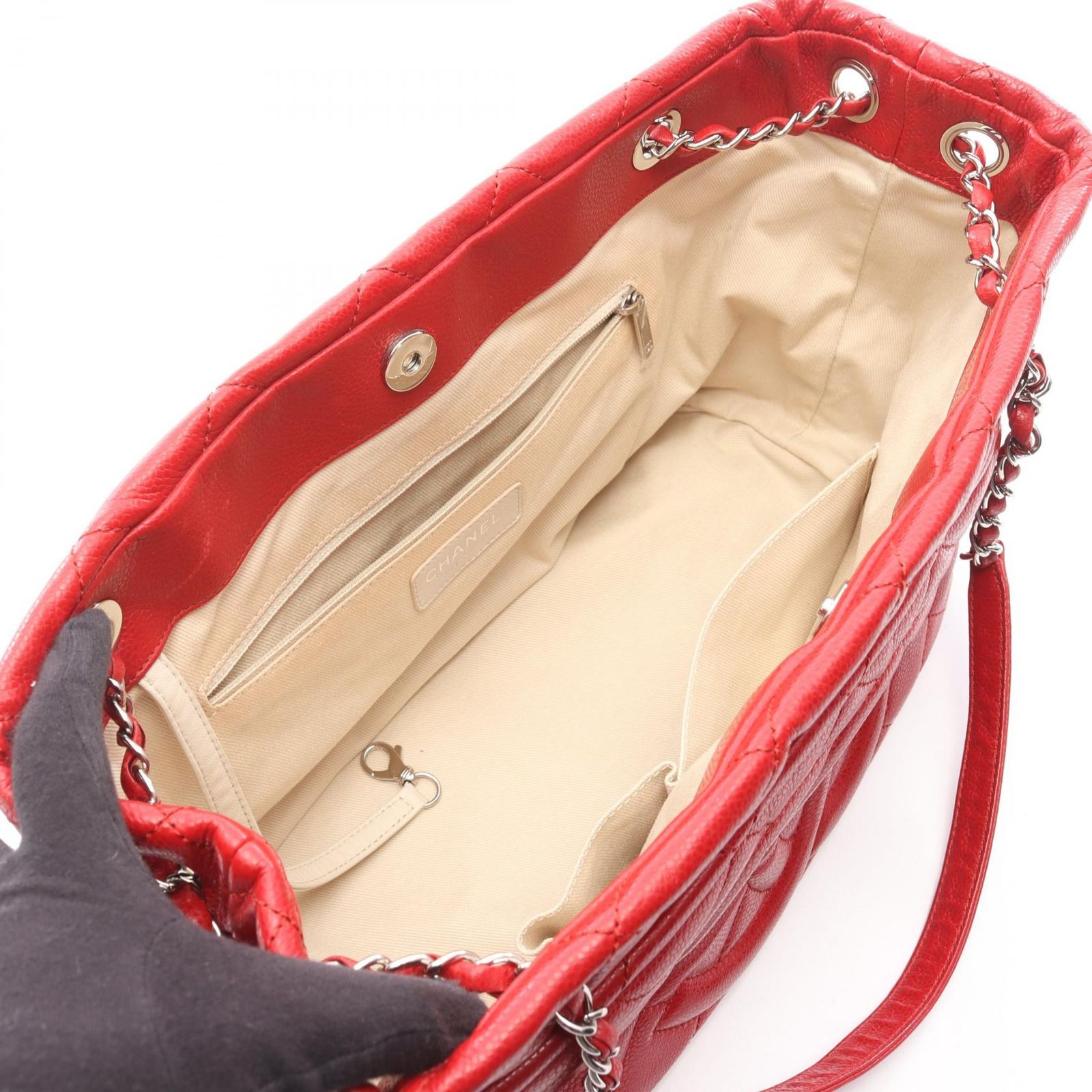 シャネル CHANEL マトラッセ ショルダーバッグ バッグ キャビアスキン(グレインドカーフ) レディース レッド系 【中古】 楽天市場】シャネル マトラッセ レッド キャビアスキンの通販