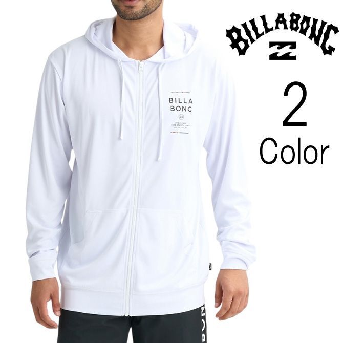 ビラボン Billabong メンズ RASH ZIP HOOD 長袖 ラッシュガード ラッシュパーカー UPF50+ bg011855