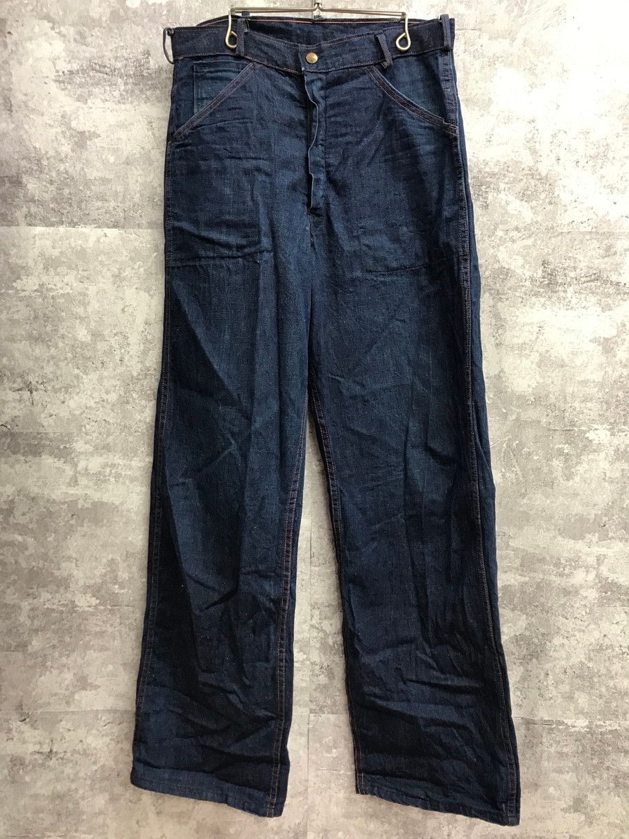 RUGGED 60'S 60年代 デニムペインターパンツ スナップボタン FLEET ZIPPER 片爪ピンロック/ジップ 50'S 50年代【F1180-004】 RUGGED 60'S 60年代 デニムペインターパンツ スナップボタン FLEET