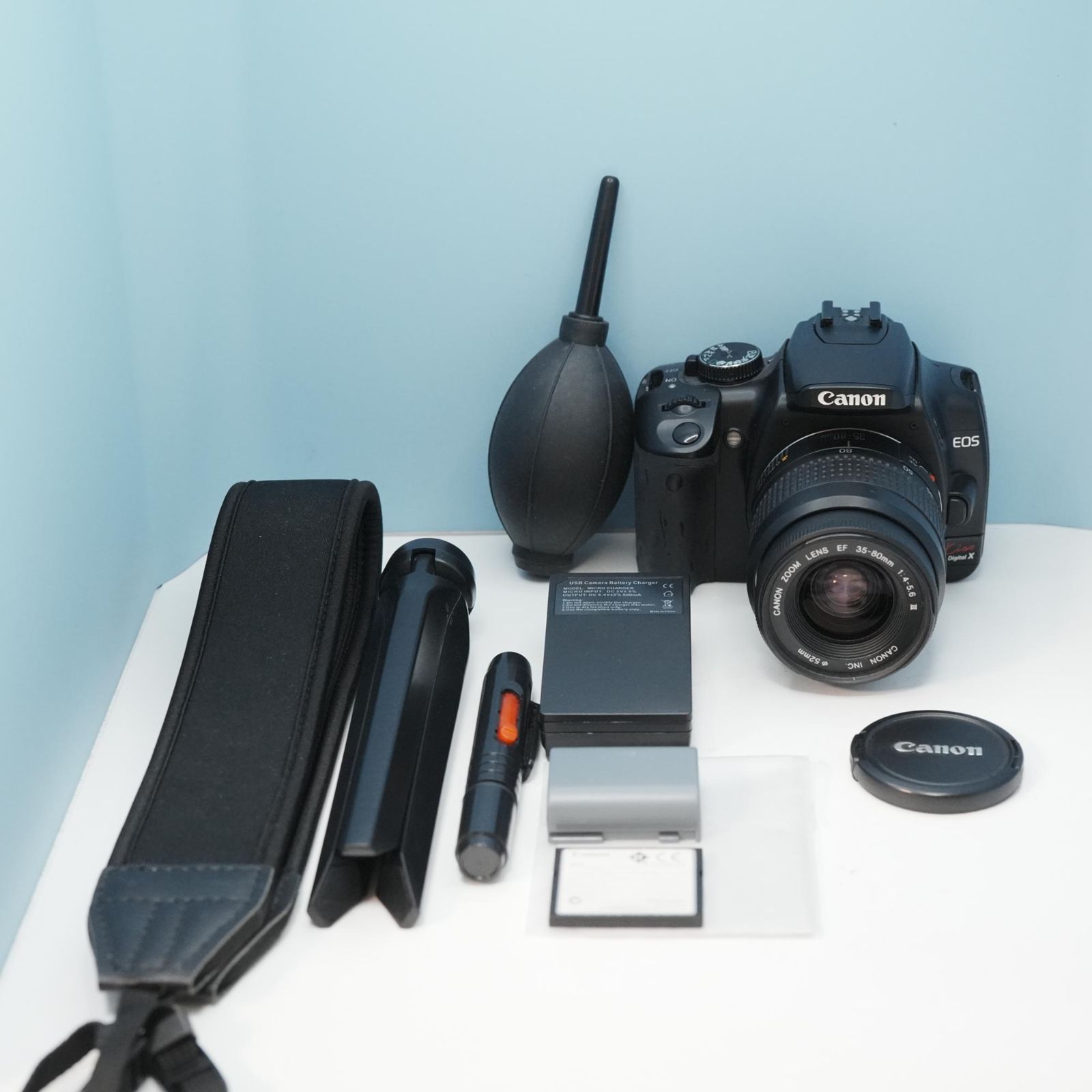 Canon EOS kiss Digital X 一眼レフ スマホ転送OK フルセット a6265