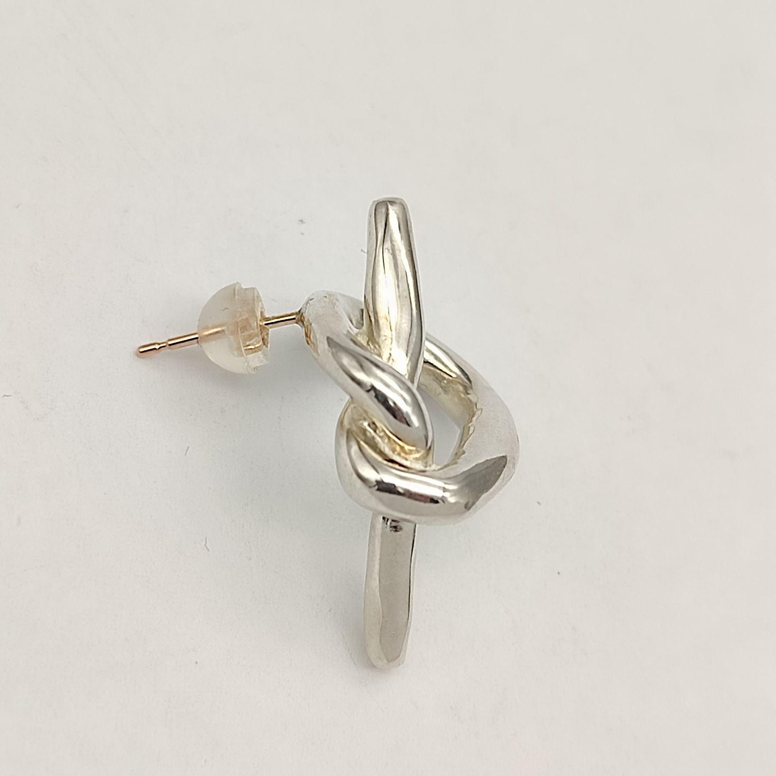 超美品】Enasoluna エナソルーナ シルバーノットピアス 片耳 シルバー 