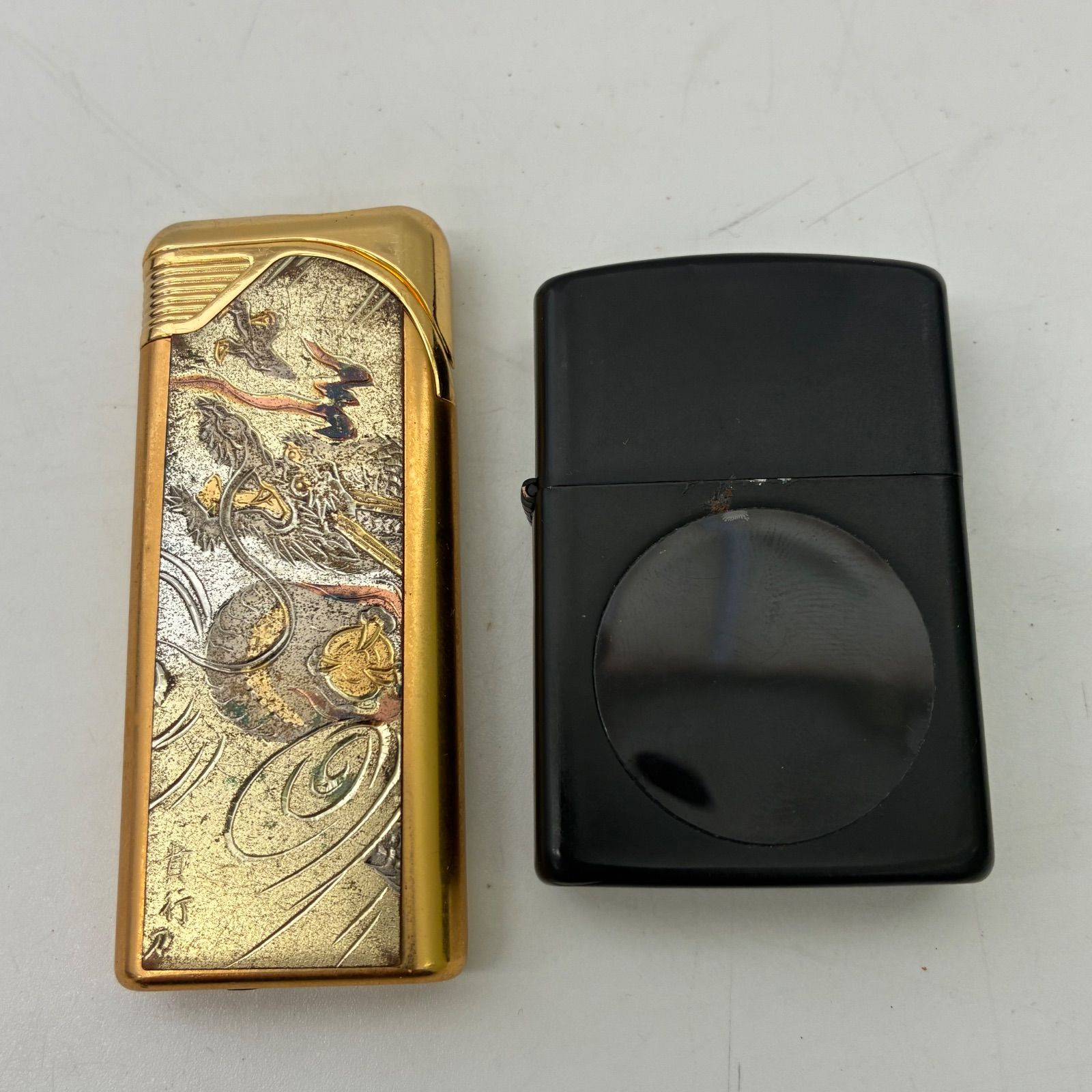 オイルライター ターボライター】龍 ドラゴン zippoタイプ - メルカリ