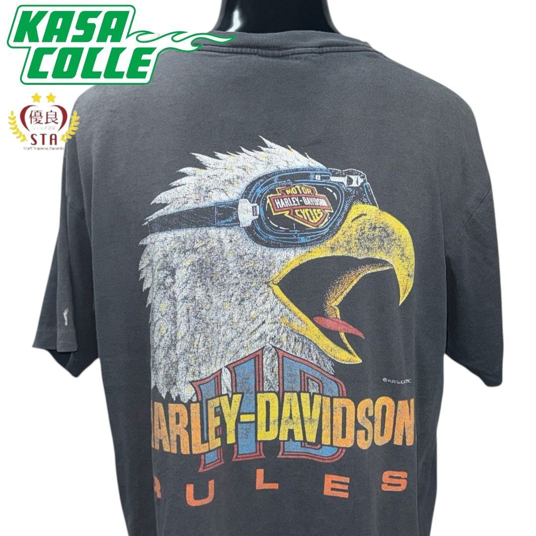 【HARLEY DAVIDSON】ハーレーダビットソン EAGLE RULES 90’s Vintage Tシャツ 26,862円