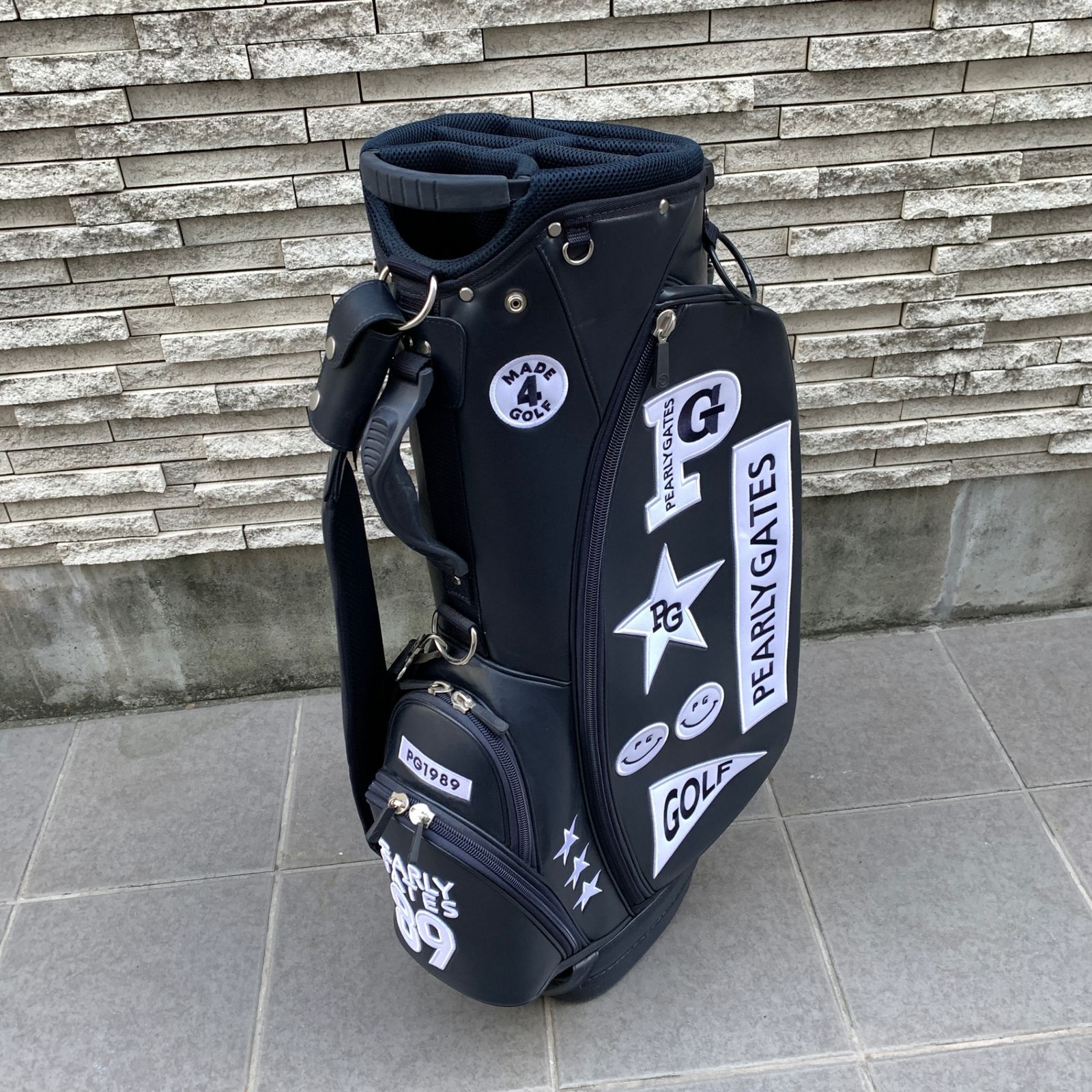 PEARLY GATES ブラックキャディバッグ 89 Golf Sports 【公式通販】