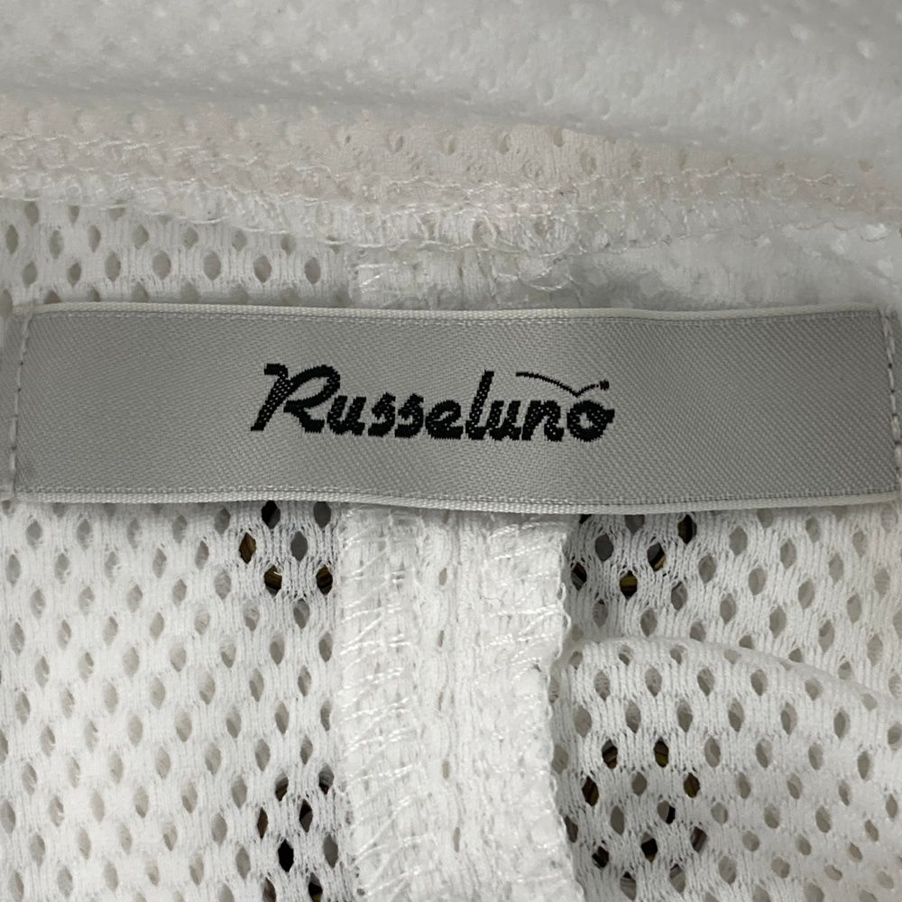 サイズ：4 RUSSELUNO ラッセルノ メッシュ ハーフジップ 半袖Tシャツ