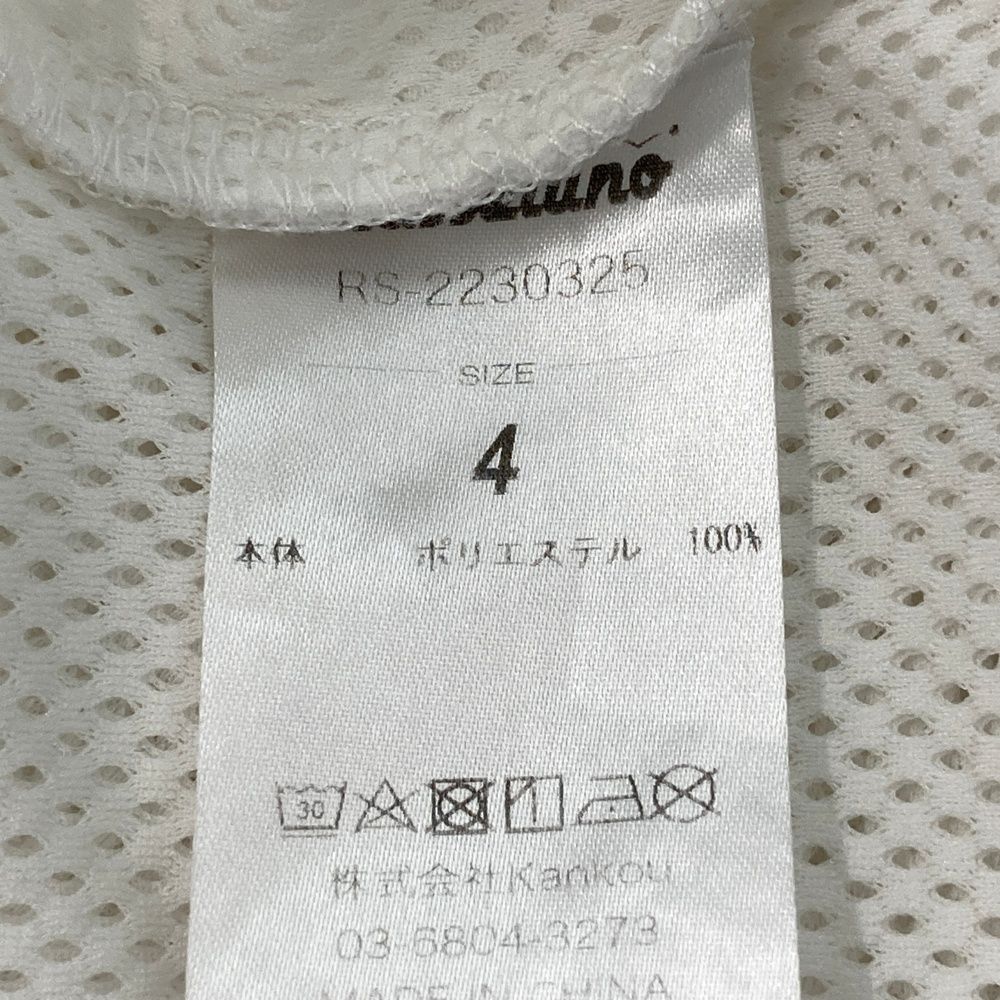 サイズ：4 RUSSELUNO ラッセルノ メッシュ ハーフジップ 半袖Tシャツ