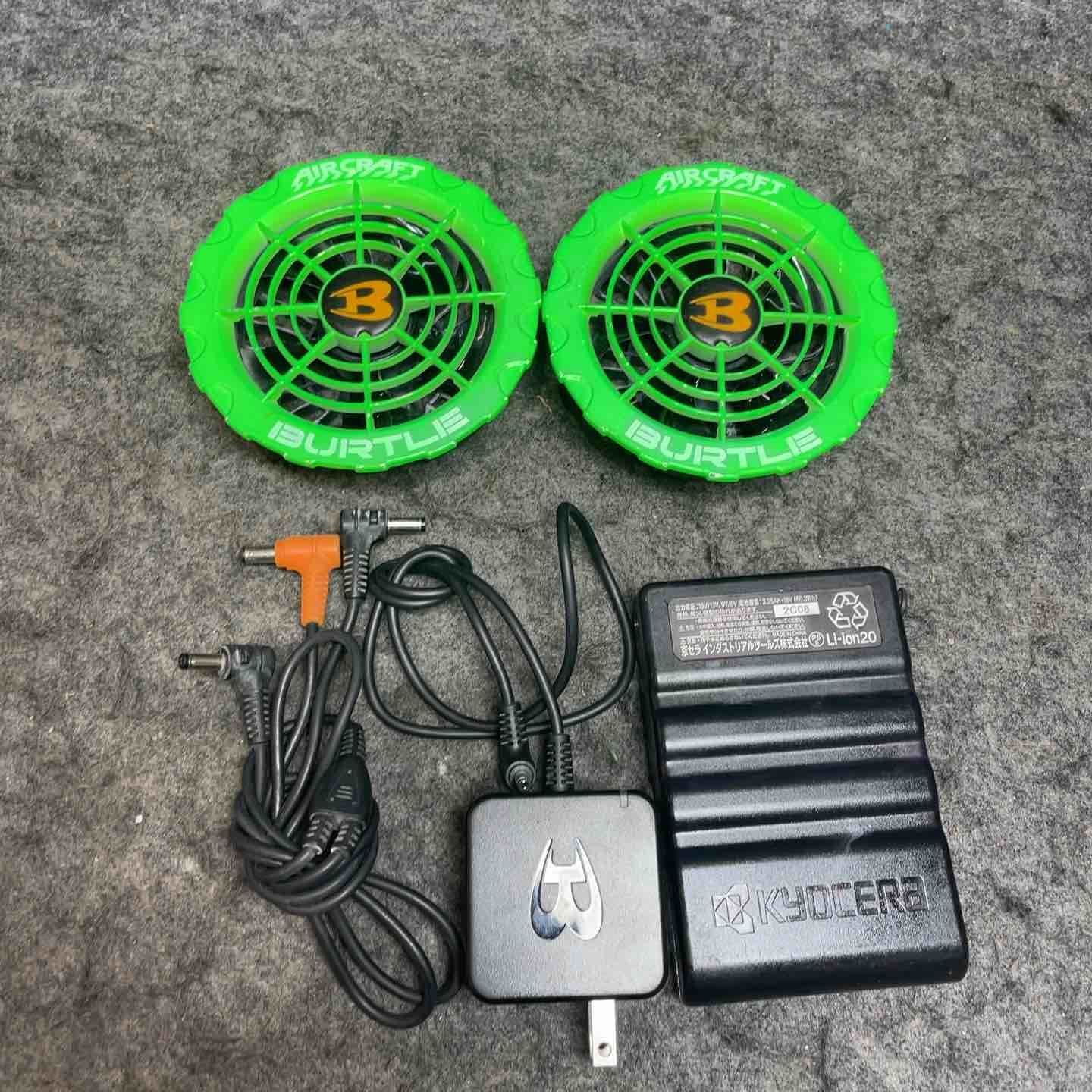 BURTLE AC370 FAN UNIT 19V バッテリーセット ◇バートル(BURTLE