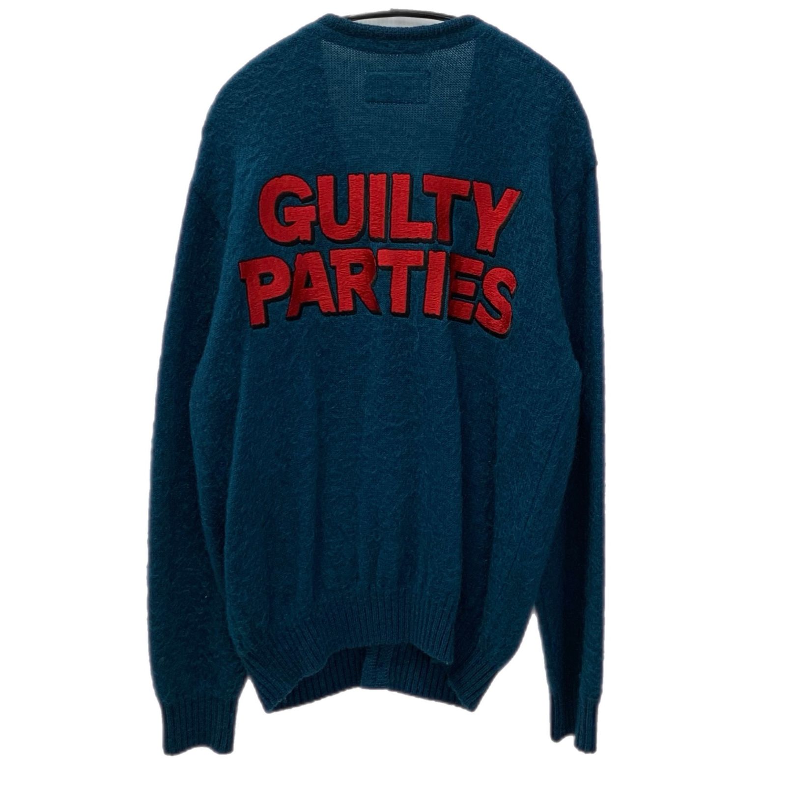 GUILTY PARTIES ブルー カーディガンM美品 ワコマリア WACKO MARIA GUILTY PARTIES モヘア ウール カーディガン