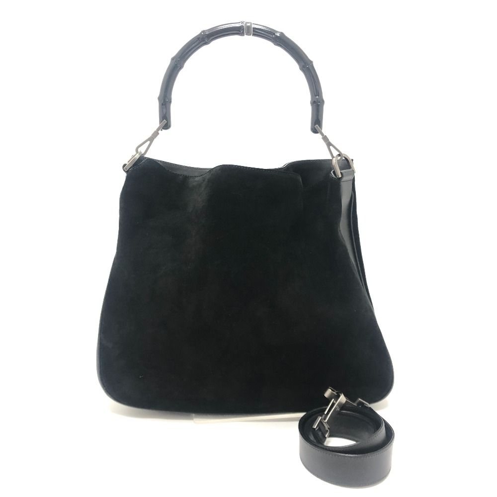 GUCCI グッチ ショルダーバッグ バンブー 2404 レザー/スエード 