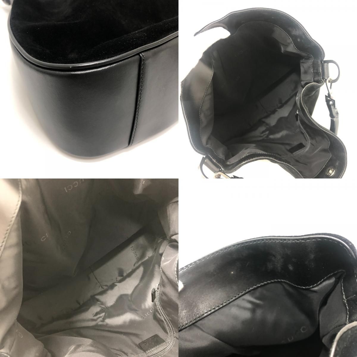 GUCCI グッチ ショルダーバッグ バンブー 2404 レザー/スエード 