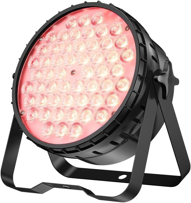 【特価商品】RGBW LEDステージライト撮影録画ハイCRI舞台照明ガンダムスポットライト調光ディスコライトパーライトdj disco light 1 for party in カラオケパーティーライト DMX512 4 4/8CH 専門設備 54x4W 高輝