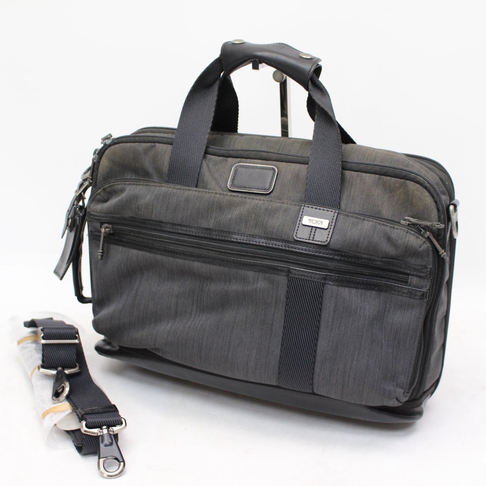 TUMI 2223398CHRO 3WAY ビジネスリュック 未使用ストラップ付 619)TUMI 