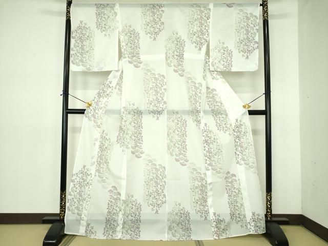 平和屋着物＊夏物　小紋　絽　草花　洗える着物　DABE1427op 平和屋着物＊夏物 小紋 絽 草花 洗える着物 DABE1427op - メルカリ