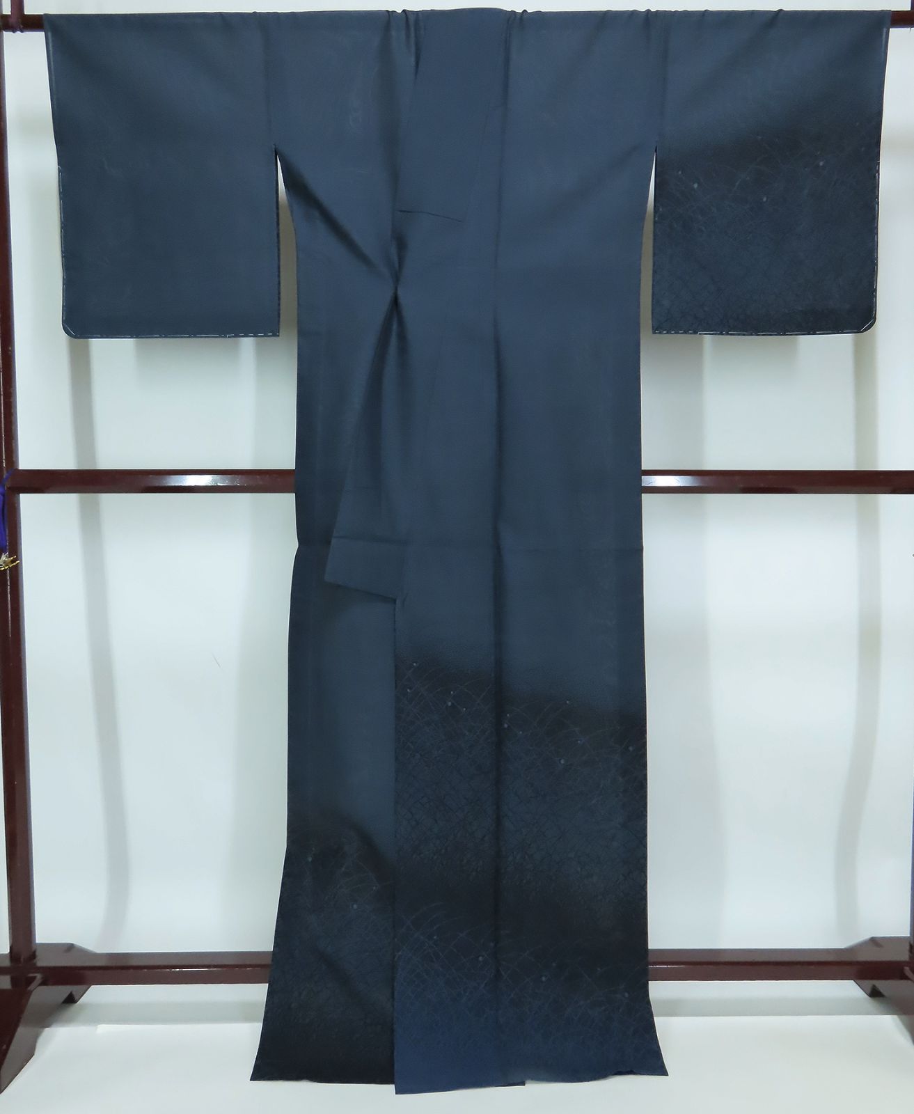 夏物　越後夏大島紬　裄67cm　身丈165cm　証紙なし　新品　3504eall 夏物 越後夏大島紬 裄67cm 身丈165cm 証紙なし 新品 お仕立上り
