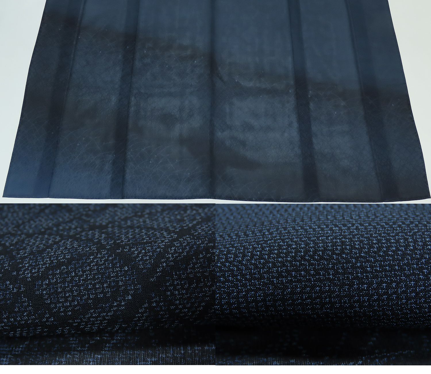 夏物　越後夏大島紬　裄67cm　身丈165cm　証紙なし　新品　3504eall 夏物 越後夏大島紬 裄67cm 身丈165cm 証紙なし 新品 お仕立上り