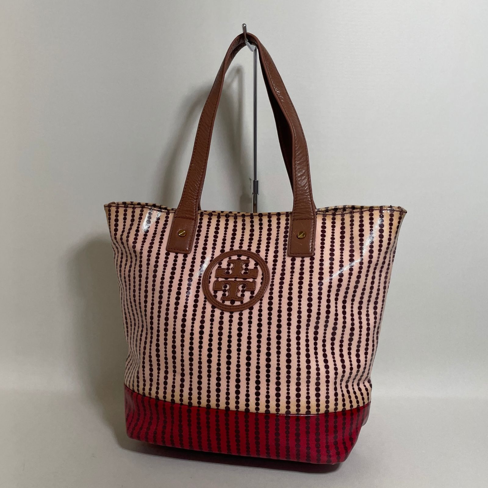 Tory Burch ストライプ トートバッグ カラフルストライプトートバッグ 
