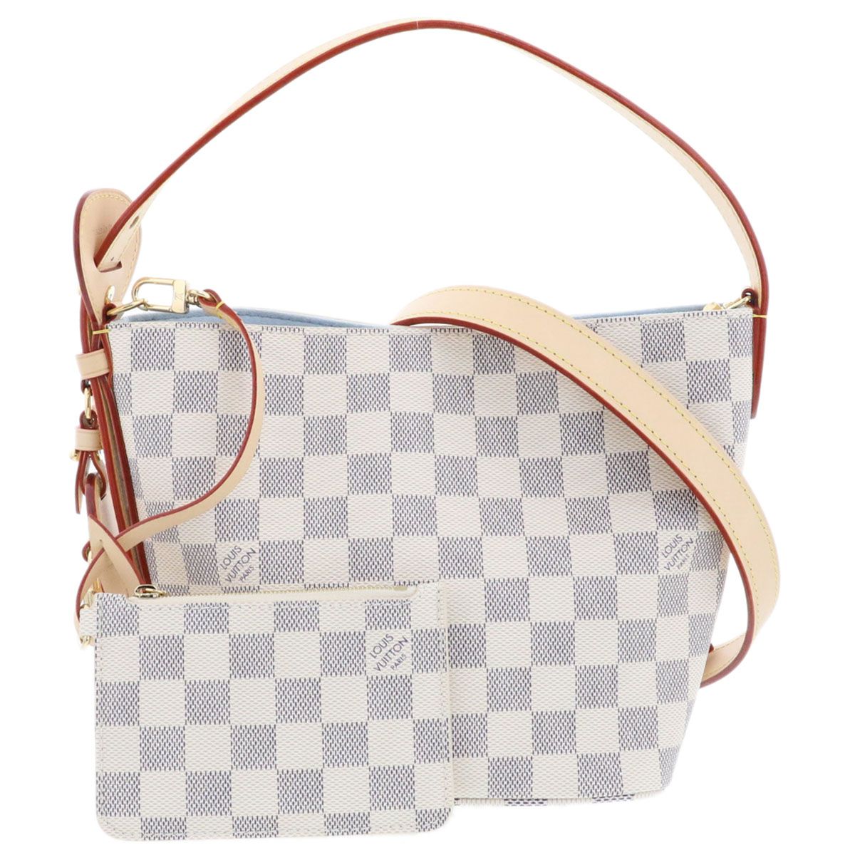 LOUIS VUITTON ルイ・ヴィトン オールイン BB ショルダーバッグ N40855 ダミエアズールキャンバス ホワイト  レディース【中古】 LOUIS VUITTON ルイ・ヴィトン オールイン BB ショルダーバッグ N40855