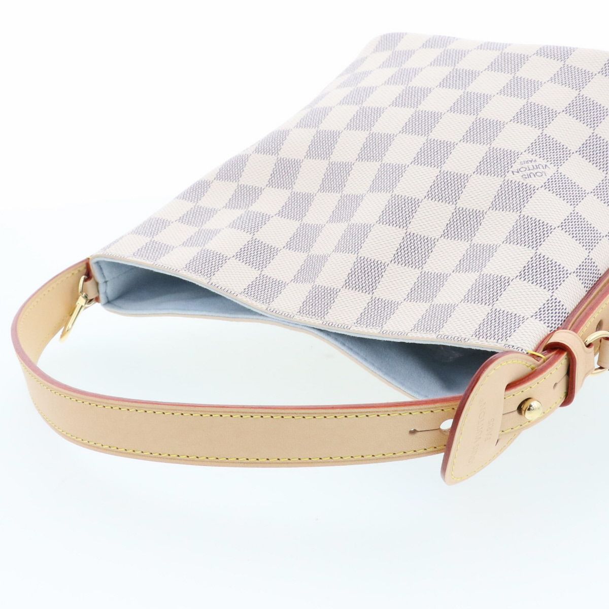 LOUIS VUITTON ルイ・ヴィトン オールイン BB ショルダーバッグ N40855 ダミエアズールキャンバス ホワイト  レディース【中古】 LOUIS VUITTON ルイ・ヴィトン オールイン BB ショルダーバッグ N40855