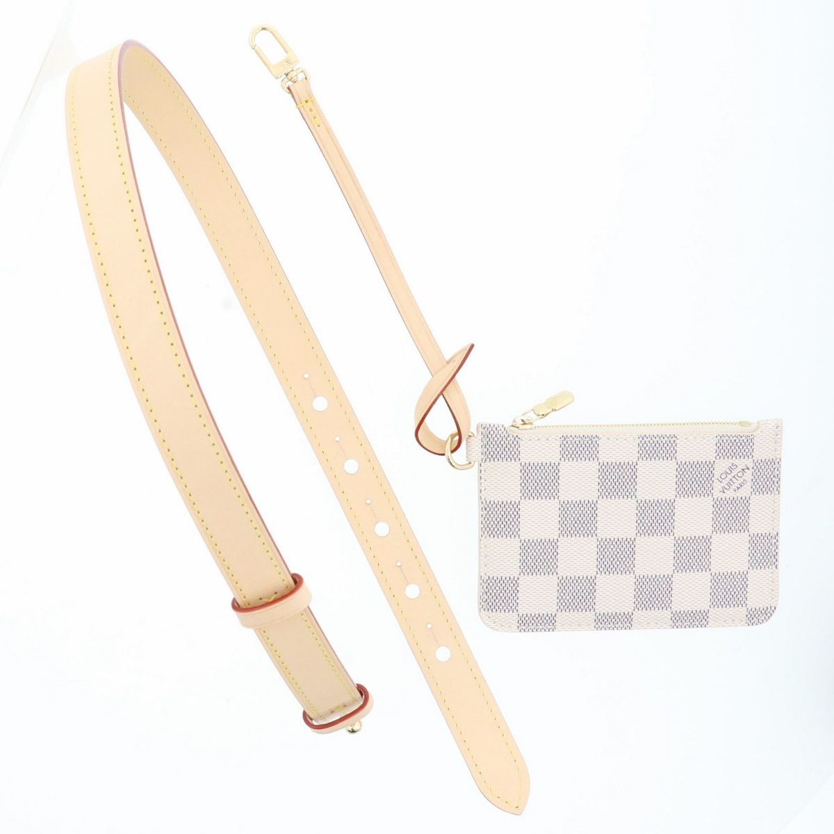 LOUIS VUITTON ルイ・ヴィトン オールイン BB ショルダーバッグ N40855 ダミエアズールキャンバス ホワイト  レディース【中古】 LOUIS VUITTON ルイ・ヴィトン オールイン BB ショルダーバッグ N40855