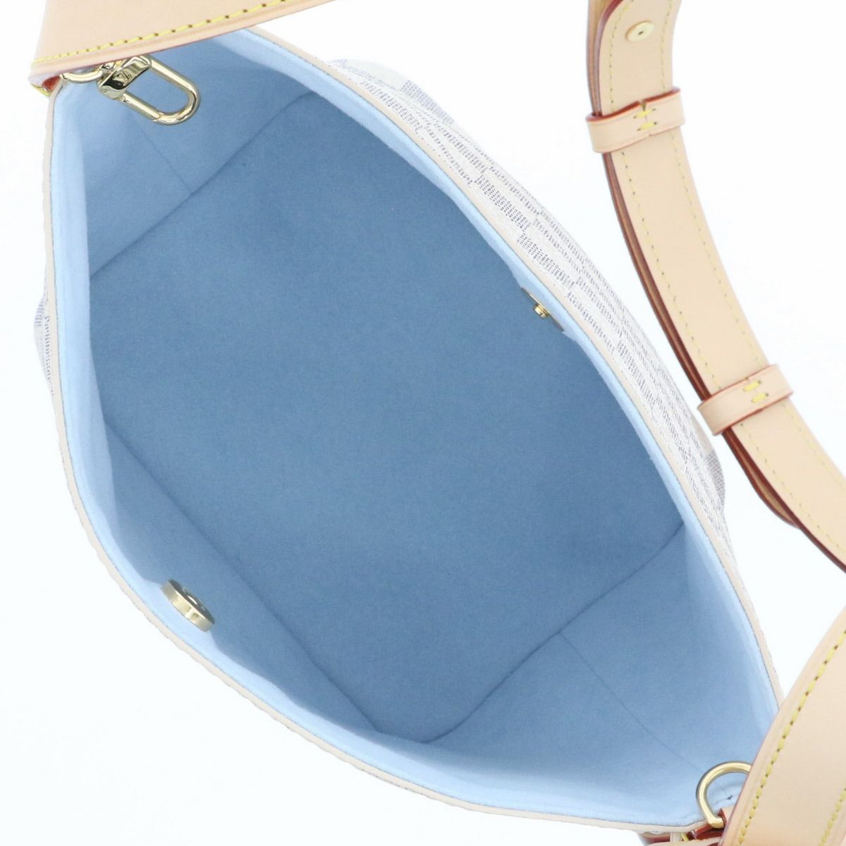 LOUIS VUITTON ルイ・ヴィトン オールイン BB ショルダーバッグ N40855 ダミエアズールキャンバス ホワイト  レディース【中古】 LOUIS VUITTON ルイ・ヴィトン オールイン BB ショルダーバッグ N40855
