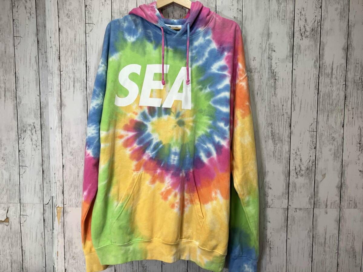 AND WIND タイダイ SEA パーカー ウィンダンシー SEA（ウィン ブラック 