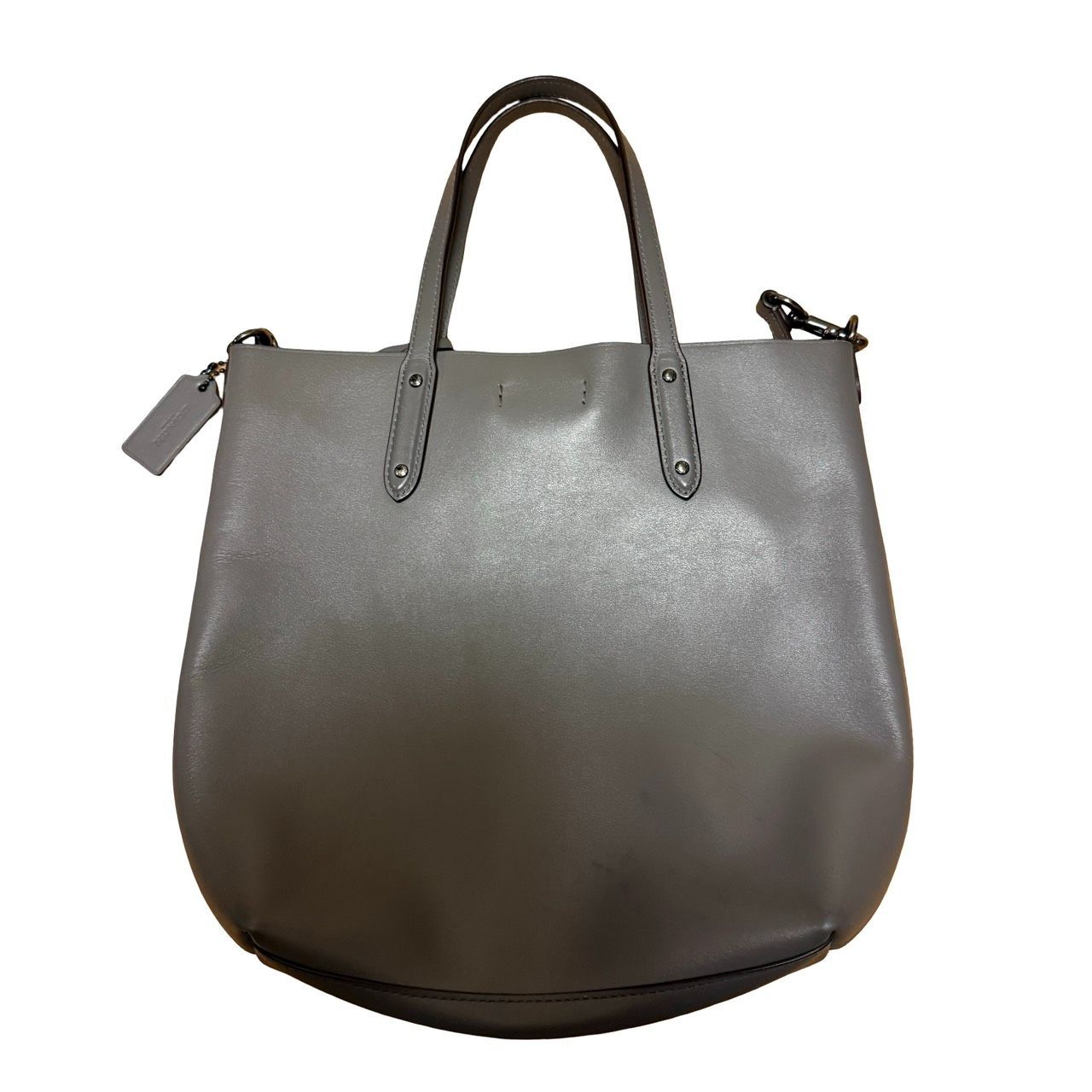 COACH グレー レザー バッグ オンラインストア買 COACH グレー レザー トートバッグ 【公式通販】