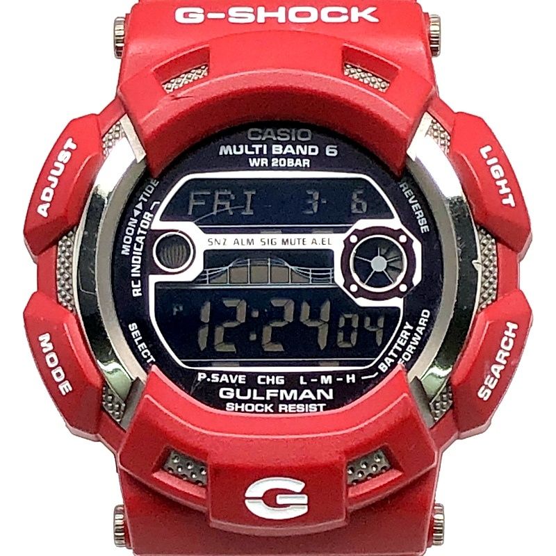 G-SHOCK ガルフマン レスキューレッド 美品 G-SHOCK ジーショック GW-9110RD-4 ガルフマン メンインレスキュー