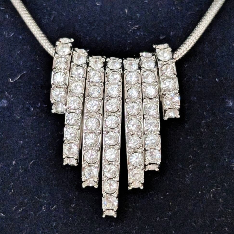 彦】箱付 美品 スワロフスキー Swarovski ネックレス 1808912 DANCE 7