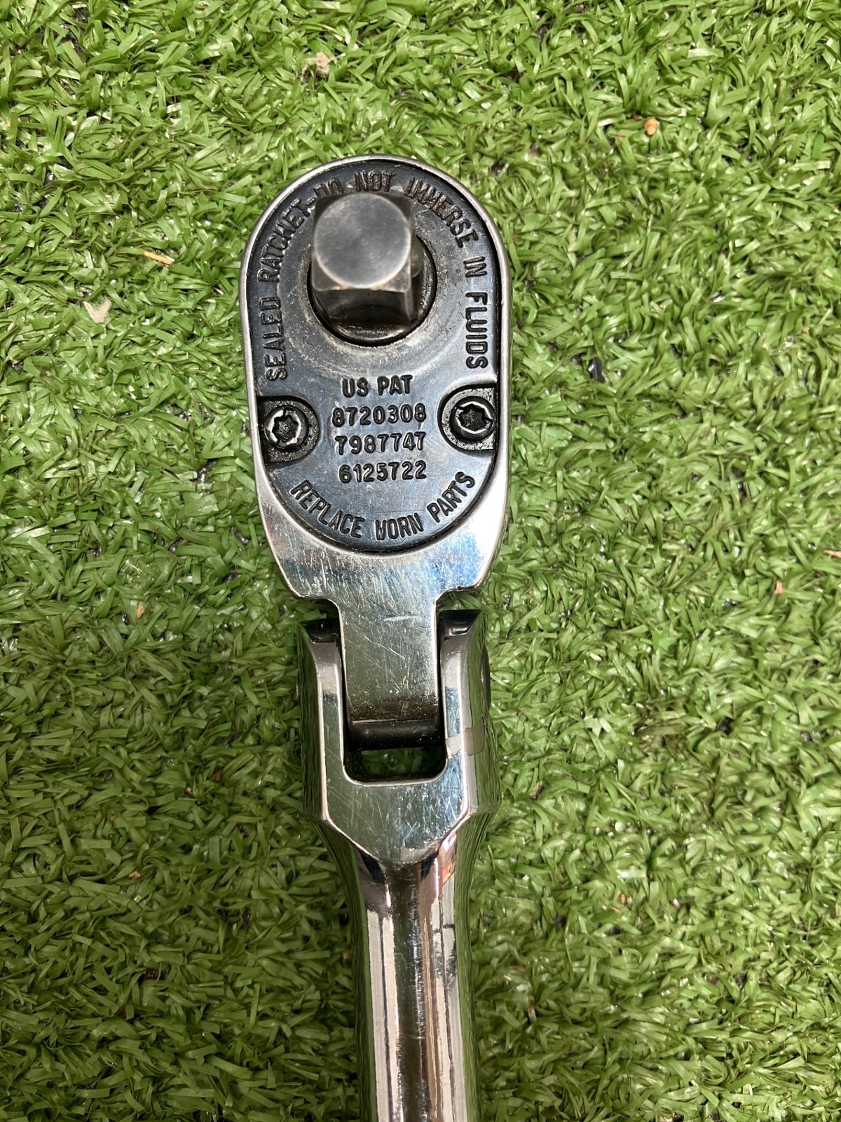 中古品】【0936】Snap-on 3/8インチフレックスヘッドラチェット