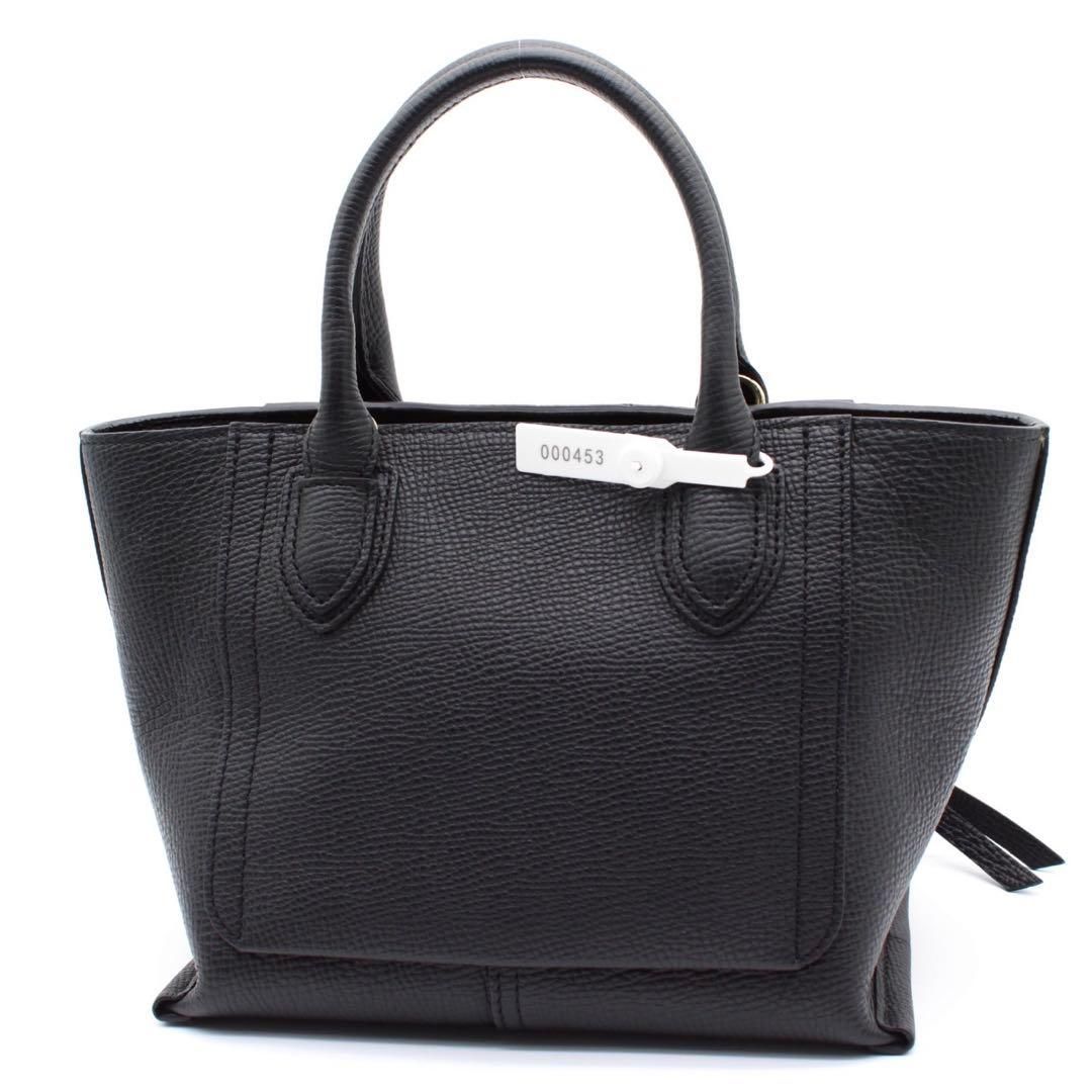 未使用級】LONGCHAMP メールボックス ハンドバッグ 2way ブラック 