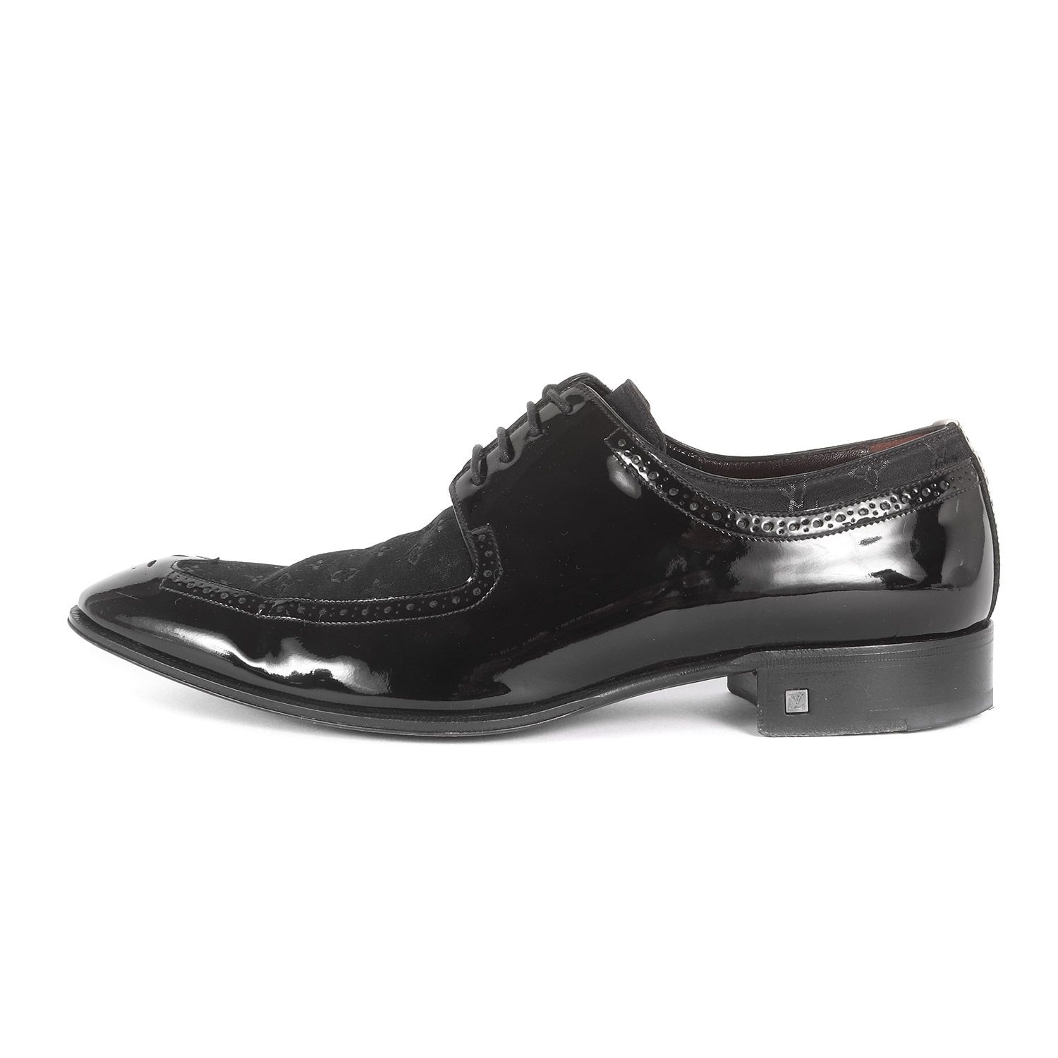 LOUIS VUITTON　ブラック　パテントレザー　ロングブーツ　エナメルブーツ　ブランドシューズ　Size:37 23.5cm LOUIS VUITTON パテントレザー スタートレイルライン パテントレザーレースアップシューズ パテントレザー公式