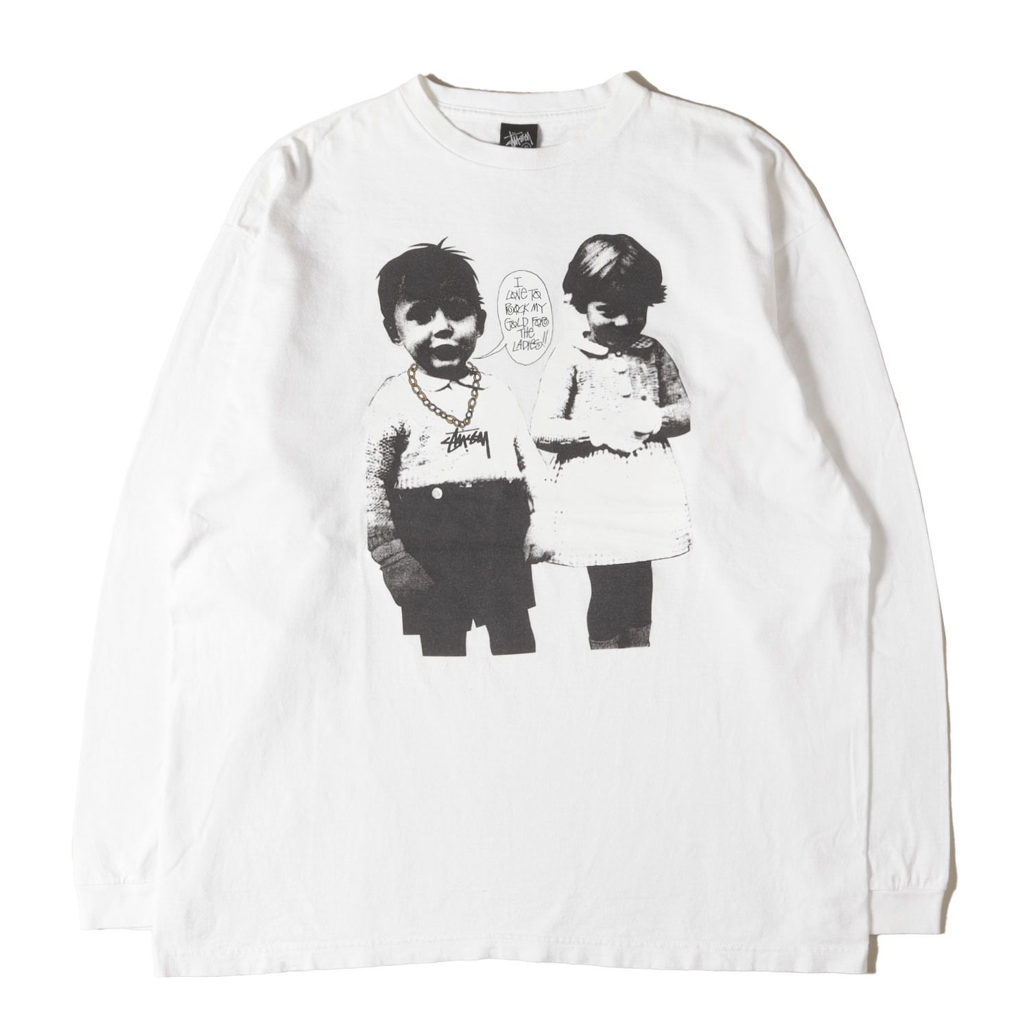 STUSSY ステューシー Tシャツ ホワイト 白 サイズ:XL | 00s ROCK MY 