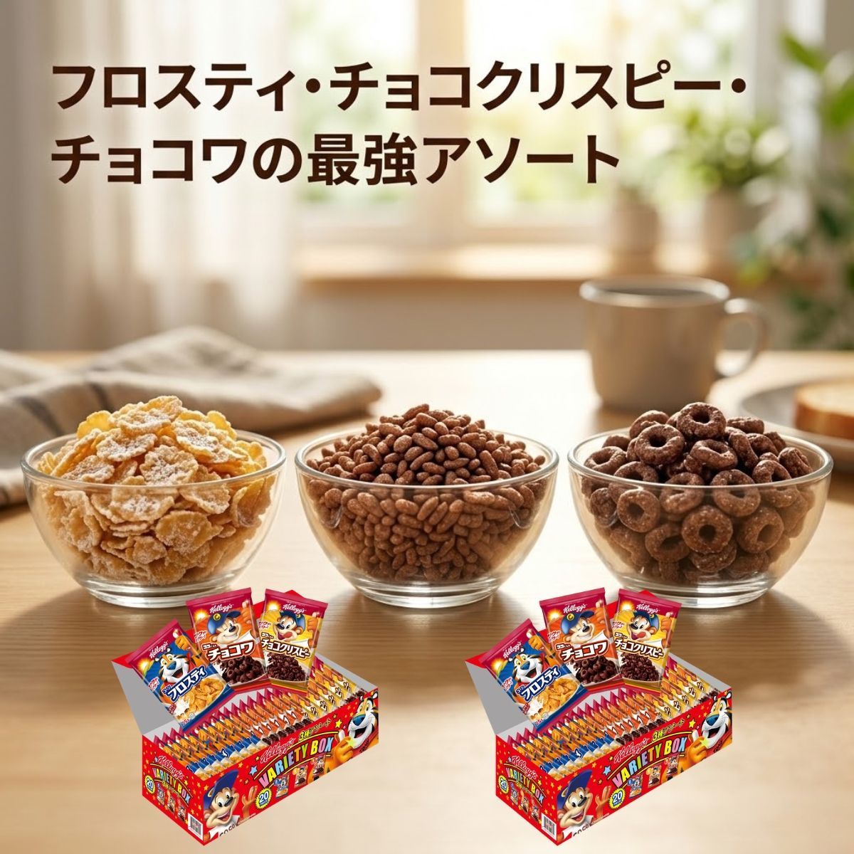 ケロッグ コーンフロスティ 6袋 コストコ 小分け 朝食 シリアル-メルカリ
