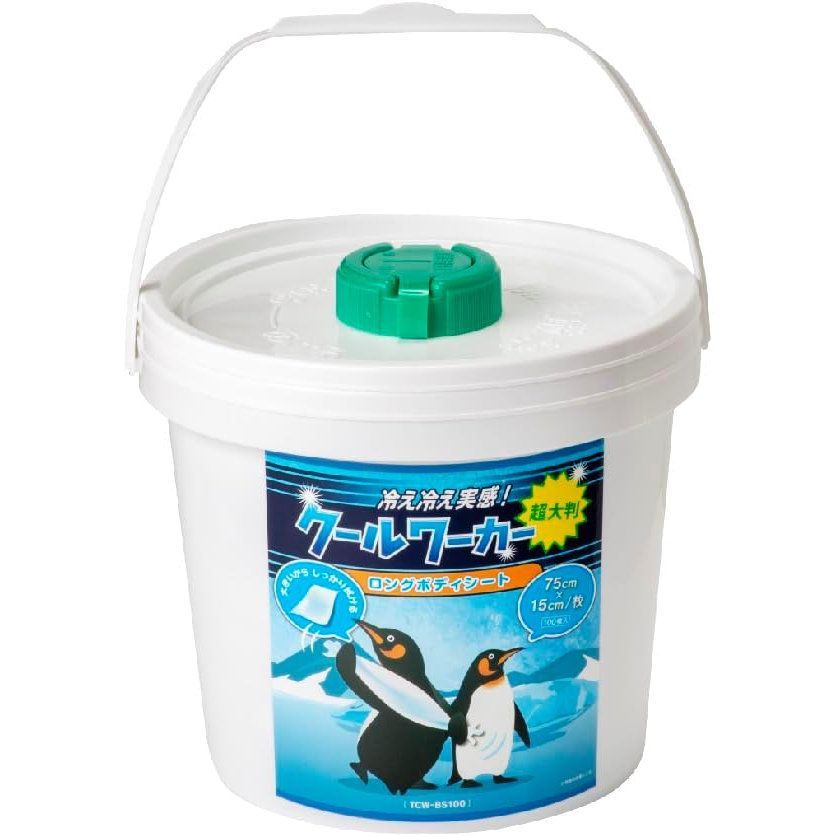 （まとめ買い）東神電気 クールワーカー ロングボディシート 超大判 75×15cm 100枚入 冷え冷え実感 熱中症対策 TCW-BS100 【×3セット】