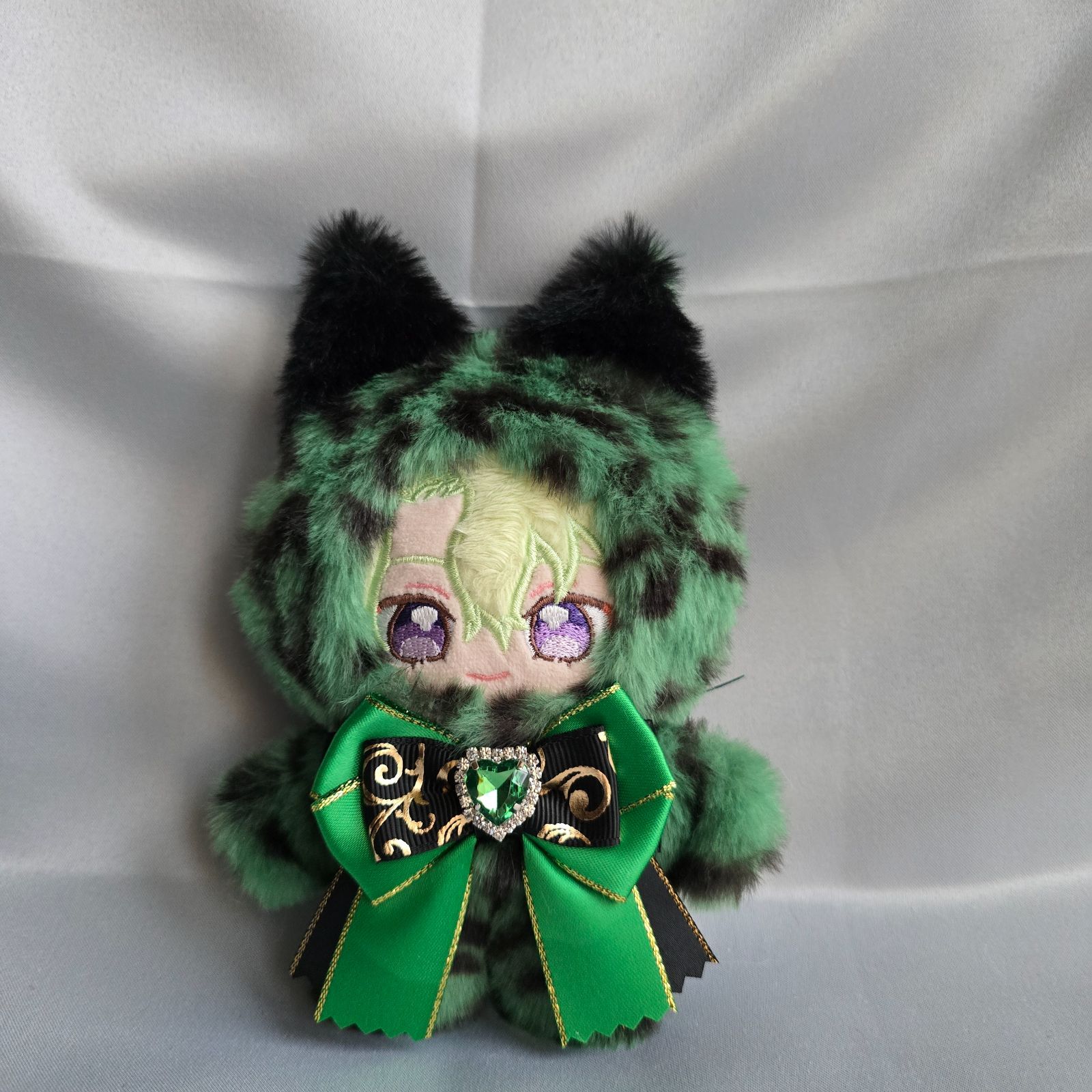 あんスタ いつぬい ぬいパル ぬい服 着ぐるみ ねこ 豹柄緑(内耳 黒 