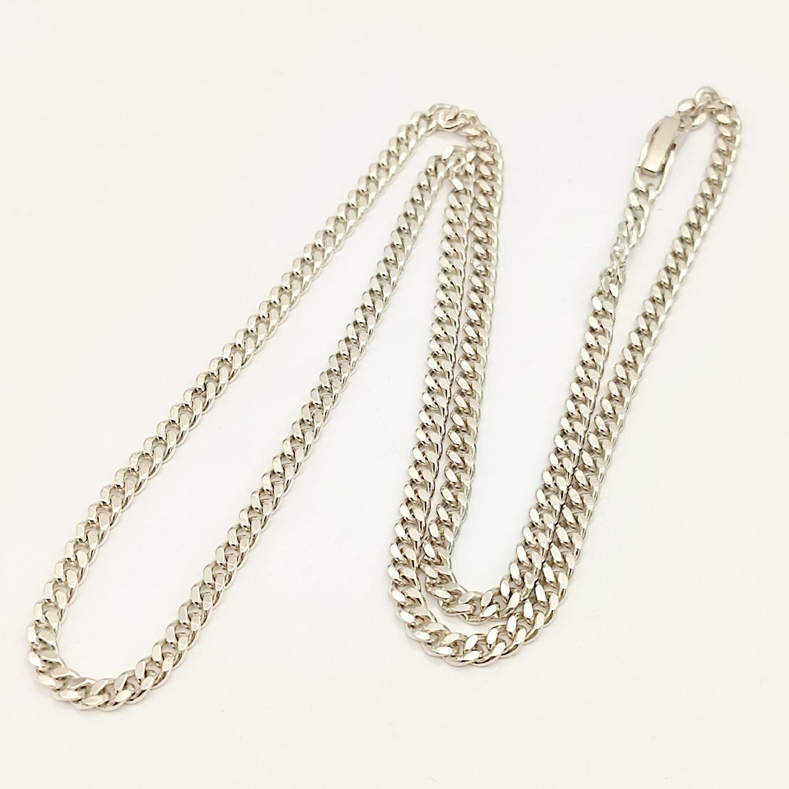 美品】チェーンネックレス 60㎝ 喜平 SILVER シルバー925 26.0g 4㎜幅 